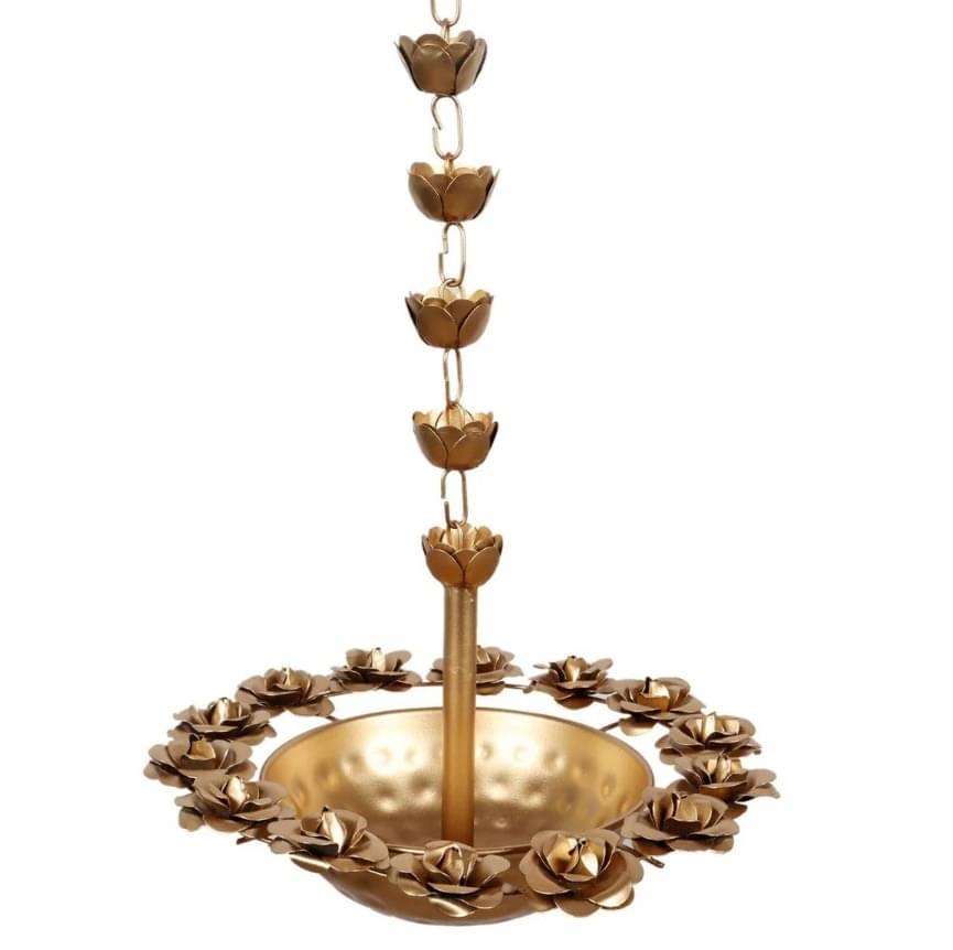     			AAN DECOR Iron Hanging Diya - Pack of 1