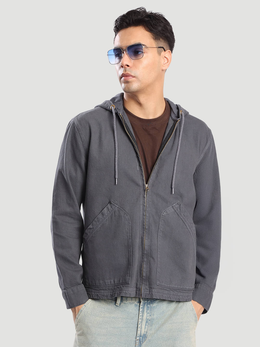Bene Kleed Cotton Men's Casual Jacket - Grey ( Pack of 1 )     			Bene Kleed Cotton Men's Casual Jacket - Grey ( Pack of 1 )
