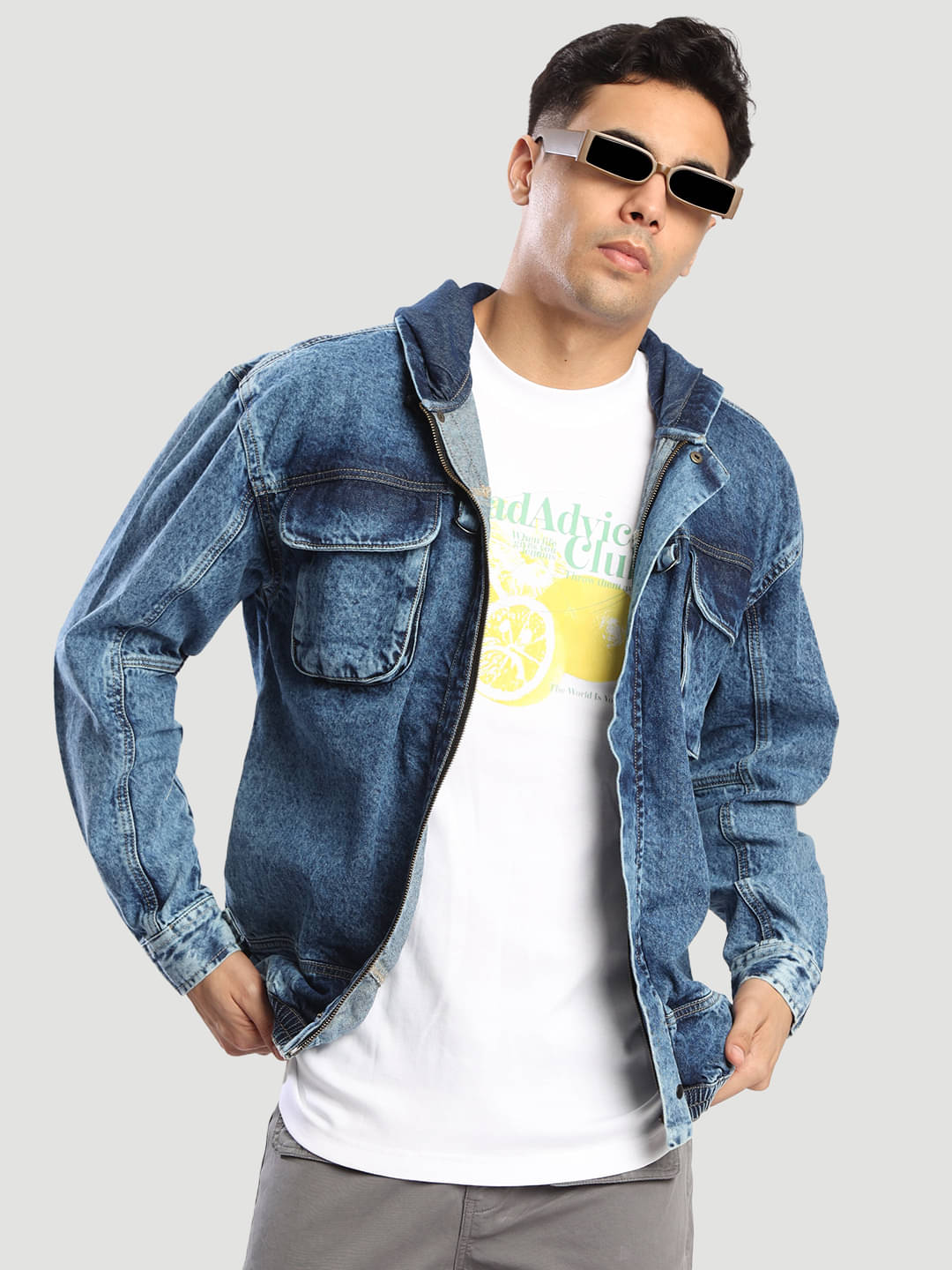     			Bene Kleed Denim Men's Casual Jacket - Blue ( Pack of 1 )