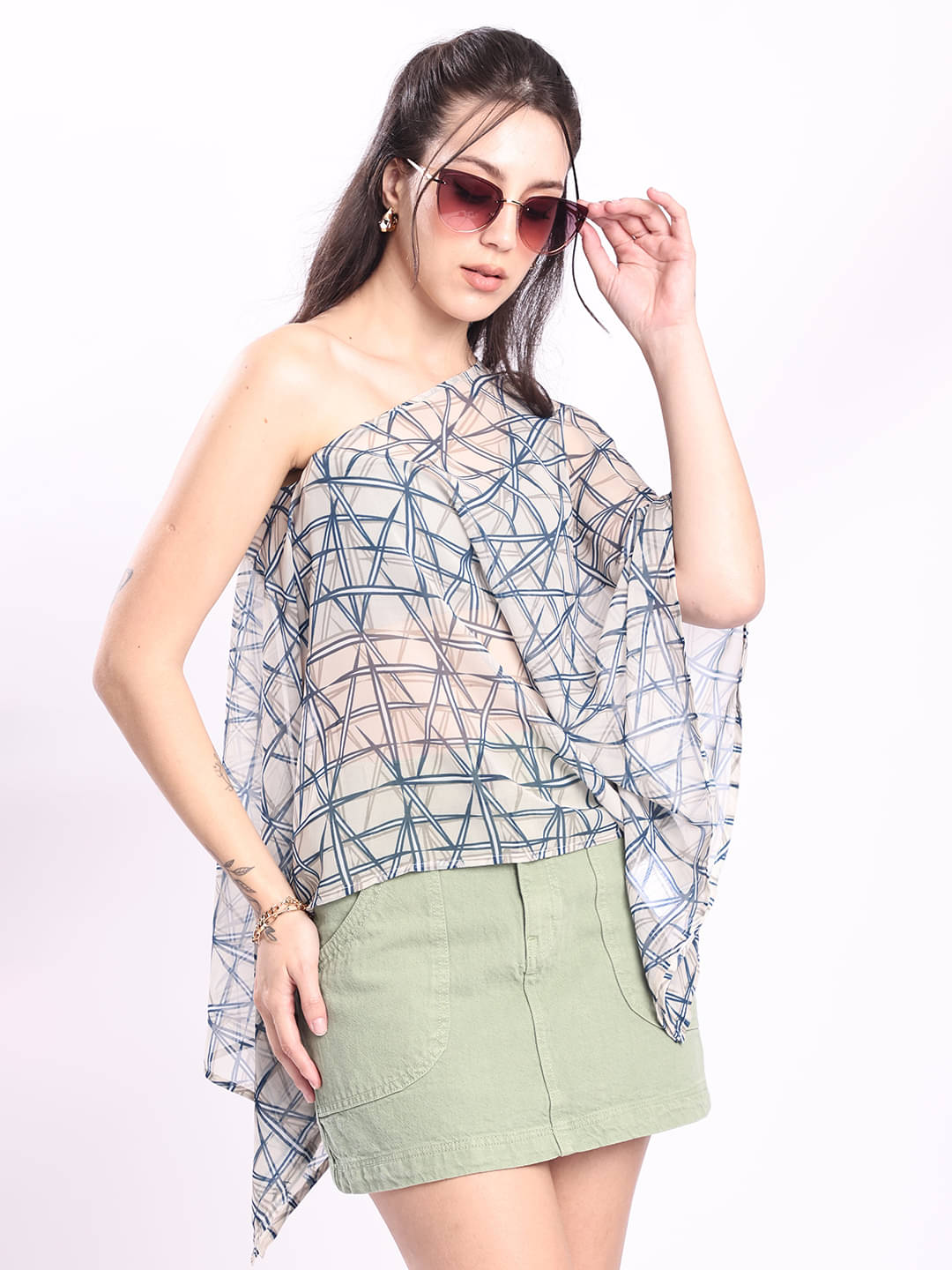 Bene Kleed Women's Polyester A-Line Top ( Multi Color ) Bene Kleed Women's Polyester A-Line Top ( Multi Color )