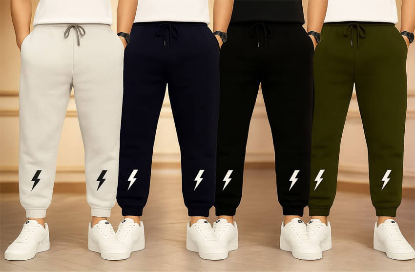 CHILLSHOPPEE Pack of 4 Boys Cotton Trackpant ( Multicolor 4 ) CHILLSHOPPEE Pack of 4 Boys Cotton Trackpant ( Multicolor 4 )