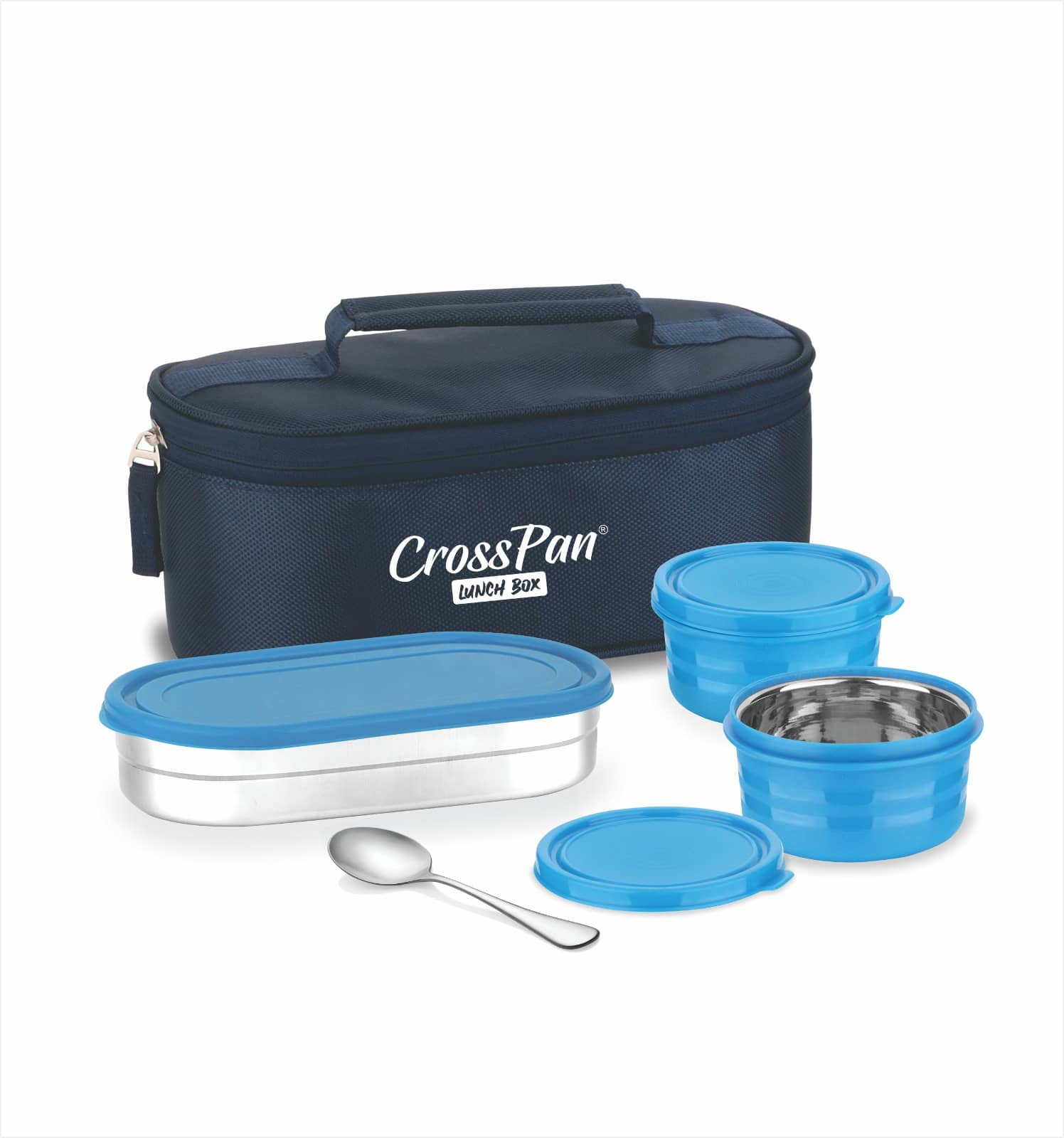 CrossPan MICROWAVE 3 Container Stainless Steel Lunch Box 3 - Container ( Pack of 1 )