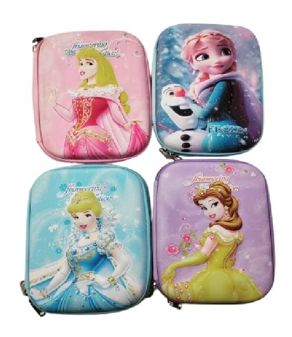     			ECLET Full jambo Hardtop EVA Pencil Case Stationery Box Pen Holder Zipper Pouch Cosmetics Organizer School Kids Girls/Boys Multipurpose (Pack of 4) Random design & color sent