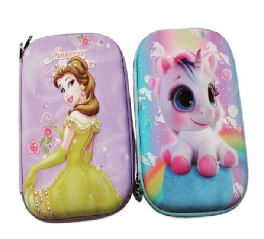     			ECLET Full jambo Hardtop EVA Pencil Case Stationery Box Pen Holder Zipper Pouch Cosmetics Organizer School Kids Girls/Boys Multipurpose (Pack of 2) Random design & color sent