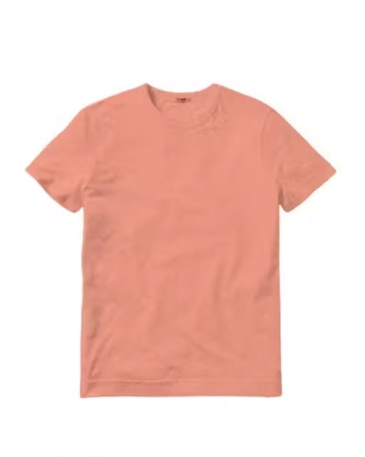     			Generic INFIRAX Women Cotton Solid Regular Fit Round Neck T-Shirt ( Peach )
