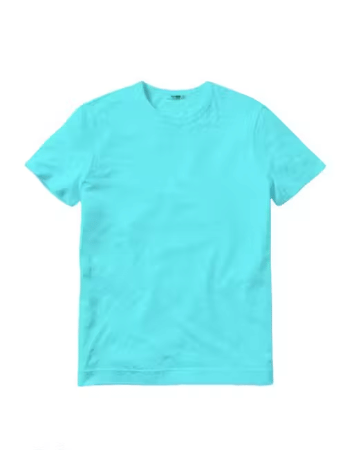     			Generic INFIRAX Women Cotton Solid Regular Fit Round Neck T-Shirt ( Blue )