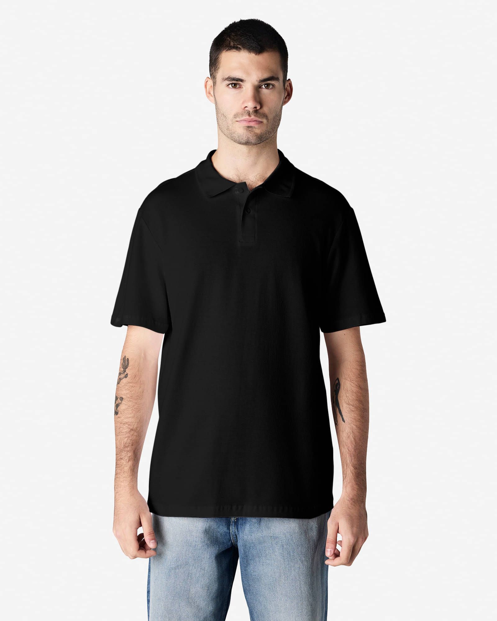     			Gildan Black Cotton Regular Fit Men's Sports Polo T-Shirt ( Pack of 1 )