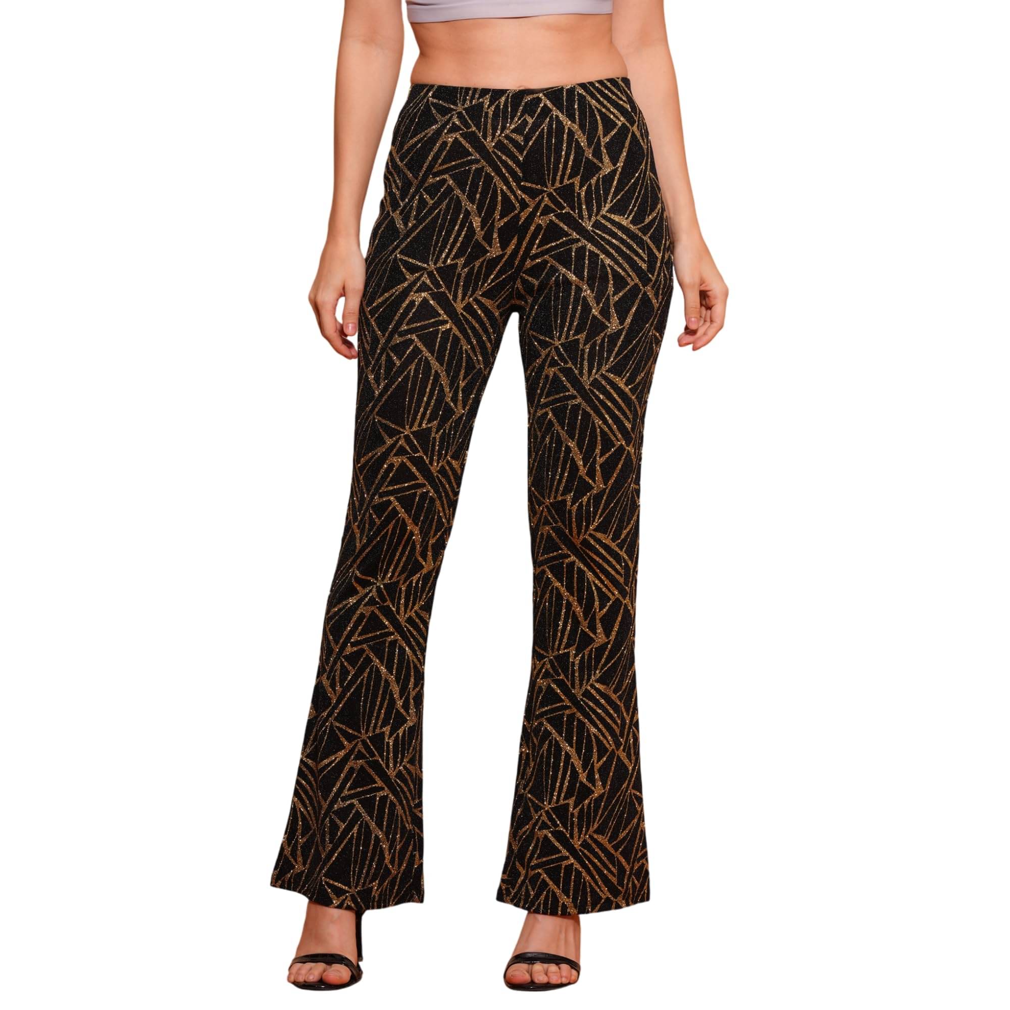     			Globus Women Polyester Regular Fit Jegging ( Gold )