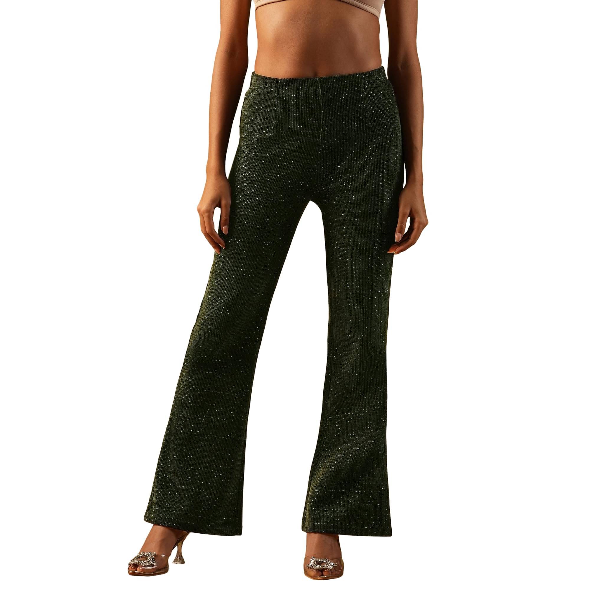     			Globus Women Polyester Regular Fit Jegging ( Olive )
