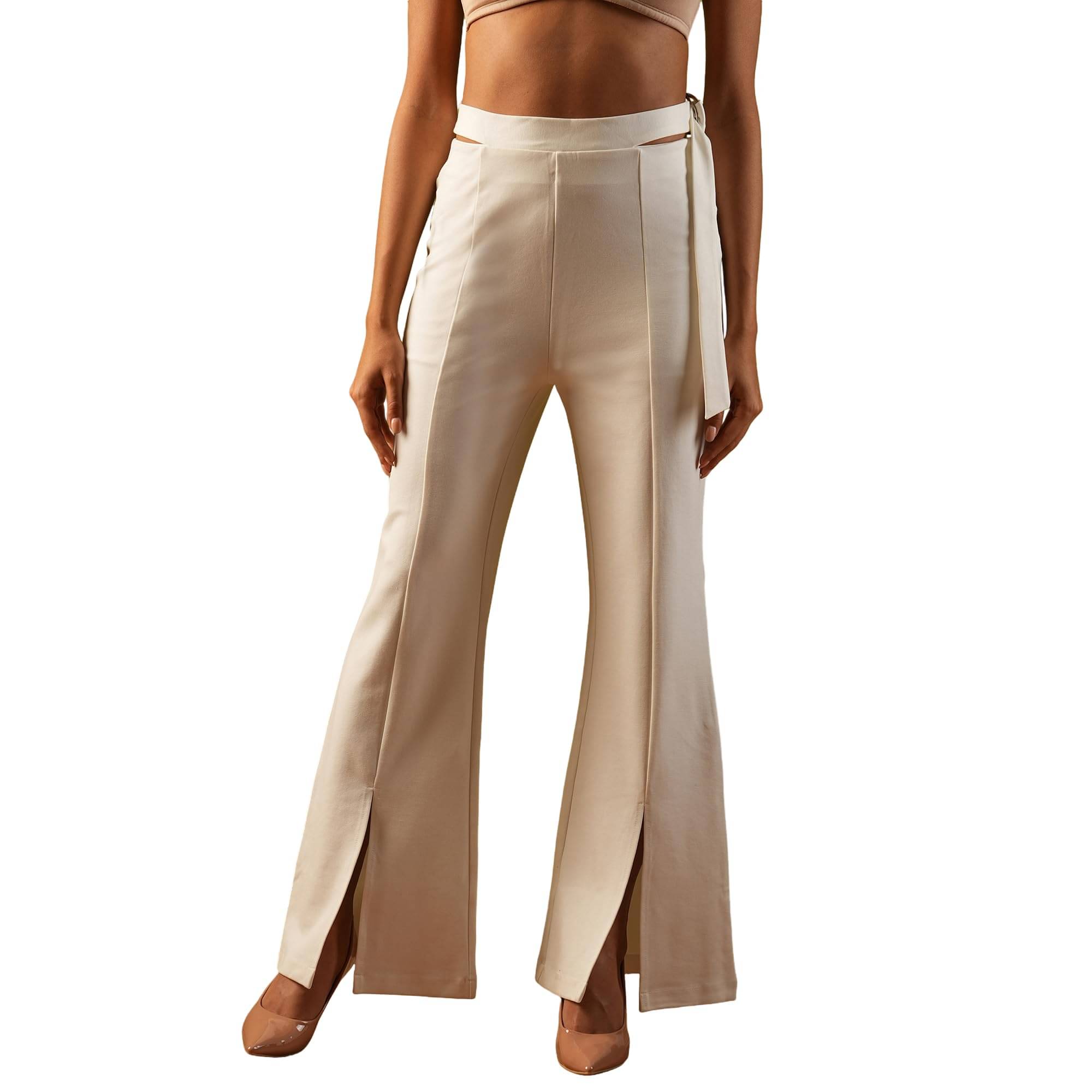     			Globus Women Rayon Regular Fit Jegging ( Off White )