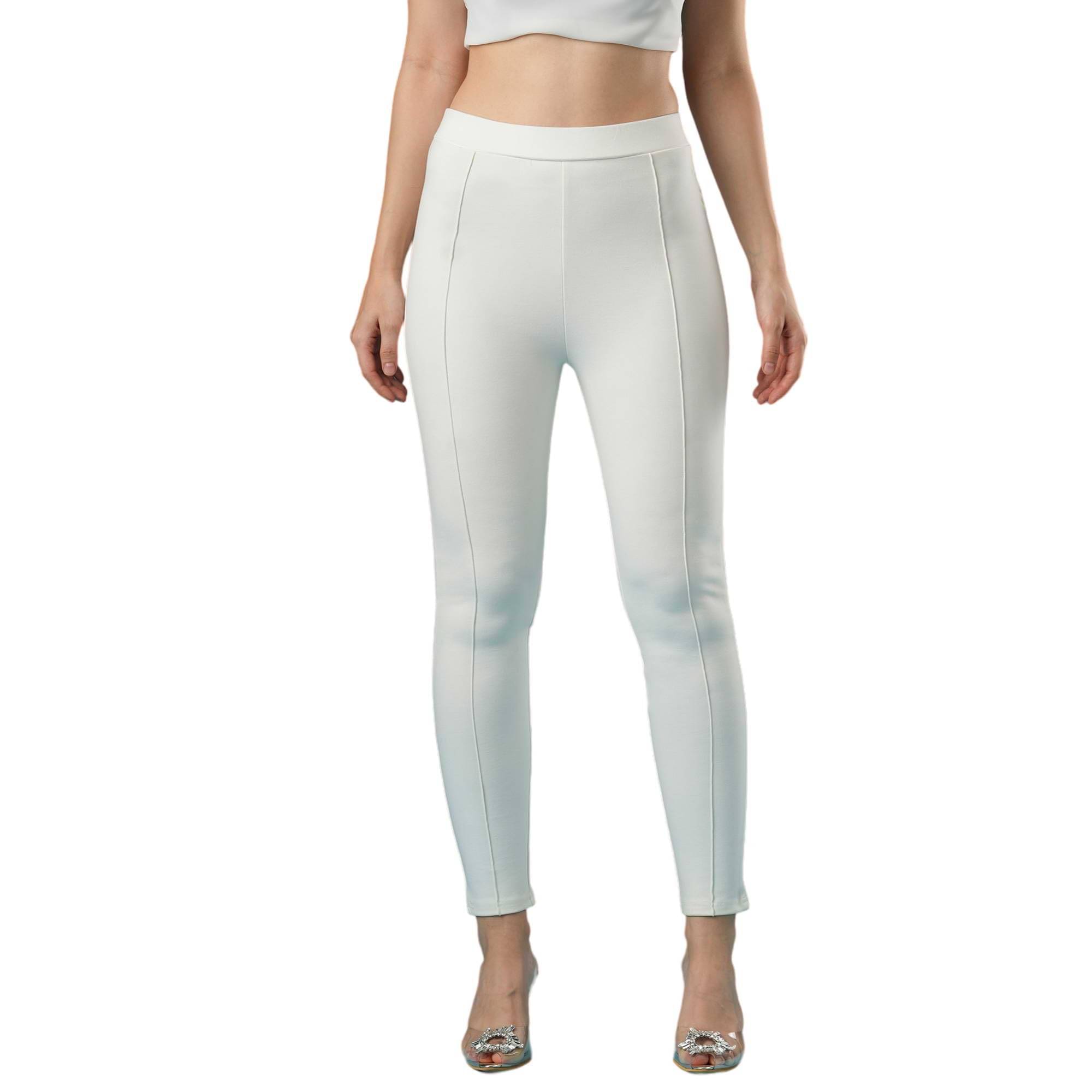     			Globus Women Rayon Slim Fit Jegging ( Off White )