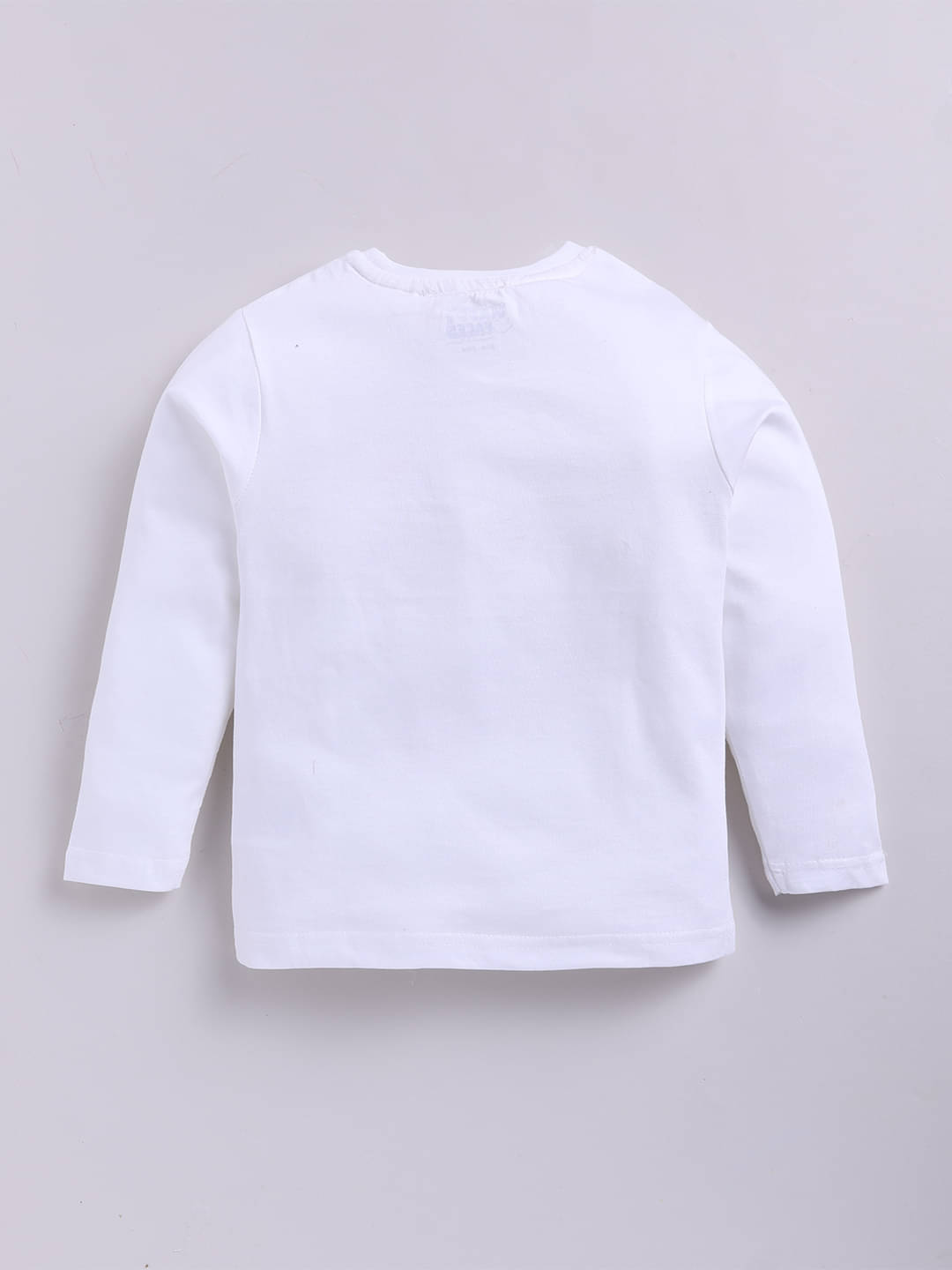     			HAPPY FACES Pack of 1 Boys Cotton T-Shirt ( Off White )