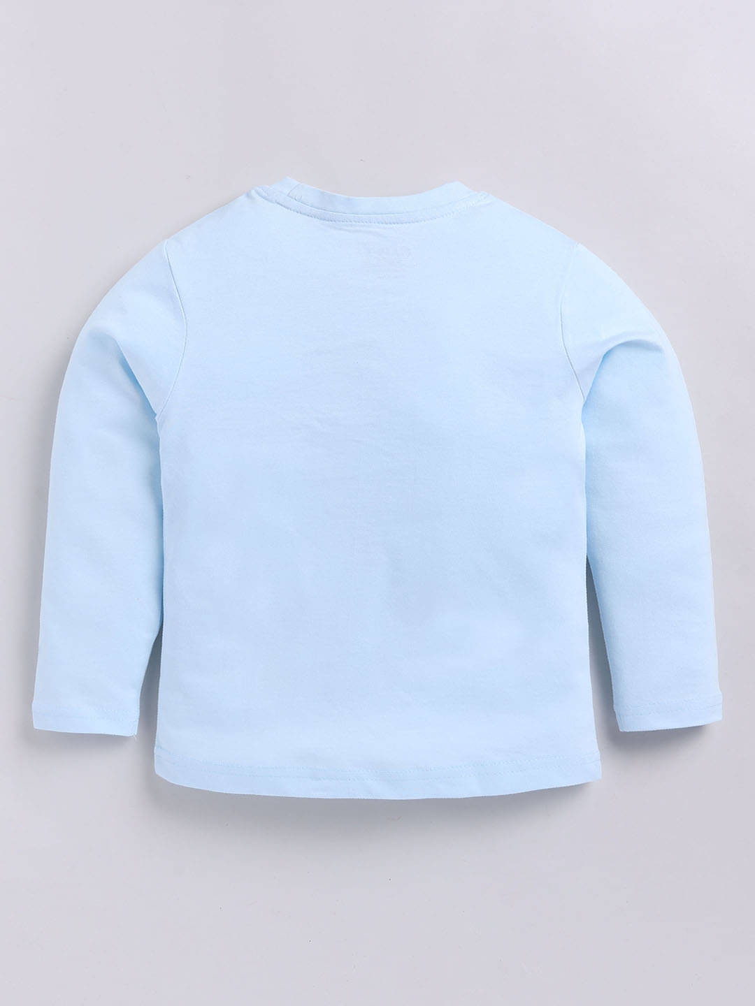     			HAPPY FACES Pack of 1 Boys Cotton T-Shirt ( Blue )