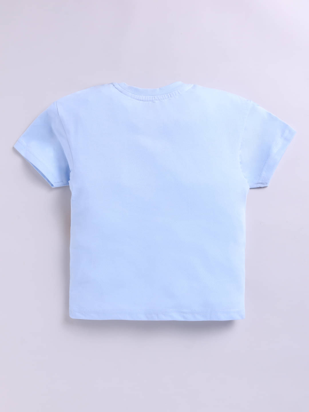     			HAPPY FACES Pack of 1 Boys Cotton T-Shirt ( Blue )