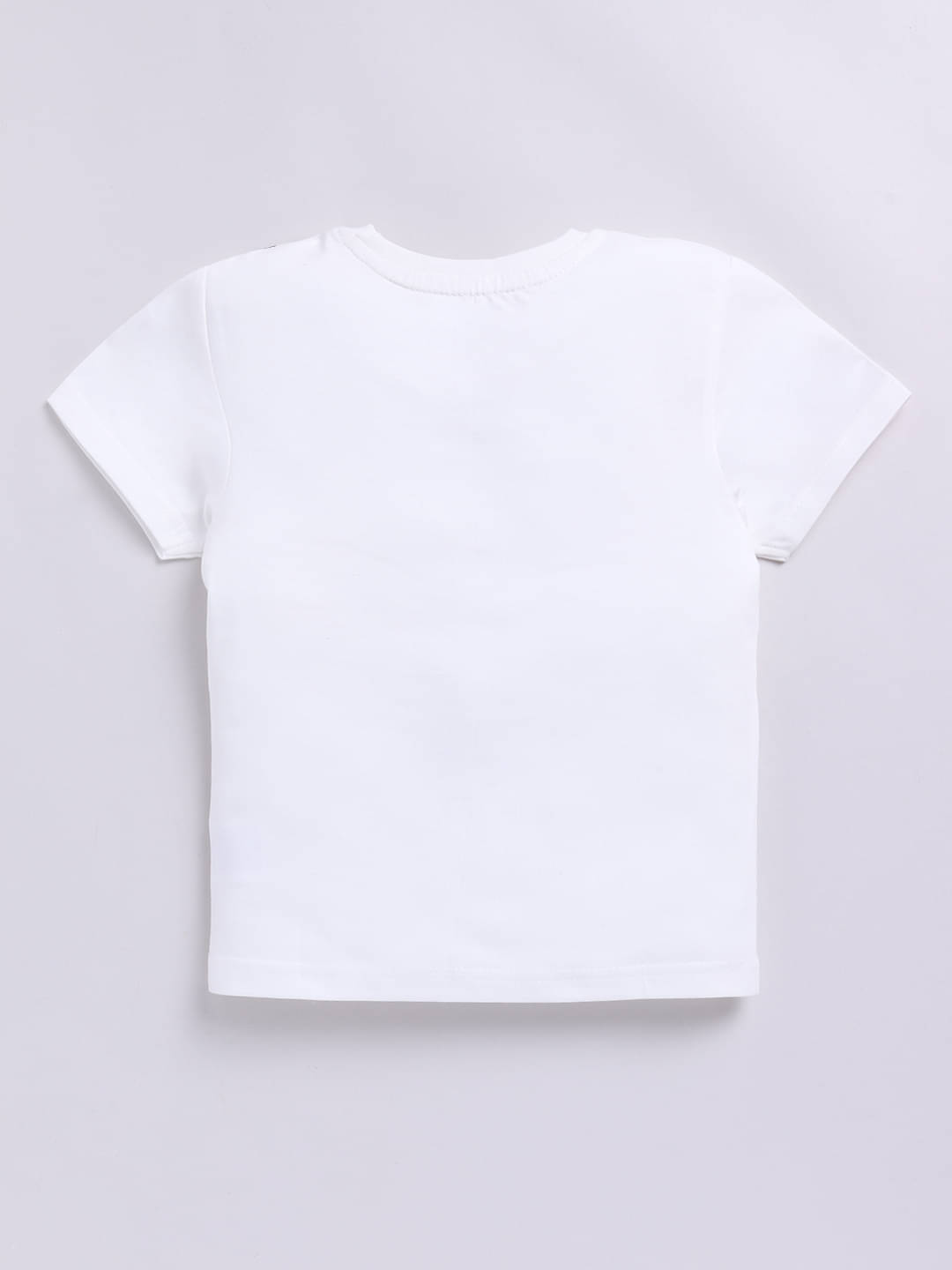     			HAPPY FACES Pack of 1 Boys Cotton T-Shirt ( Off White )