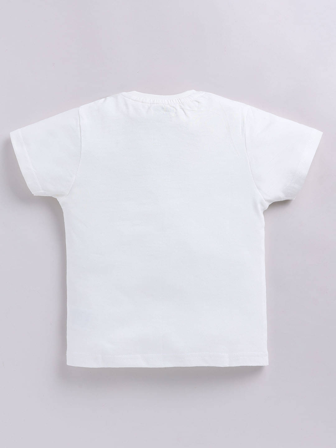     			HAPPY FACES Pack of 1 Boys Cotton T-Shirt ( Off White )