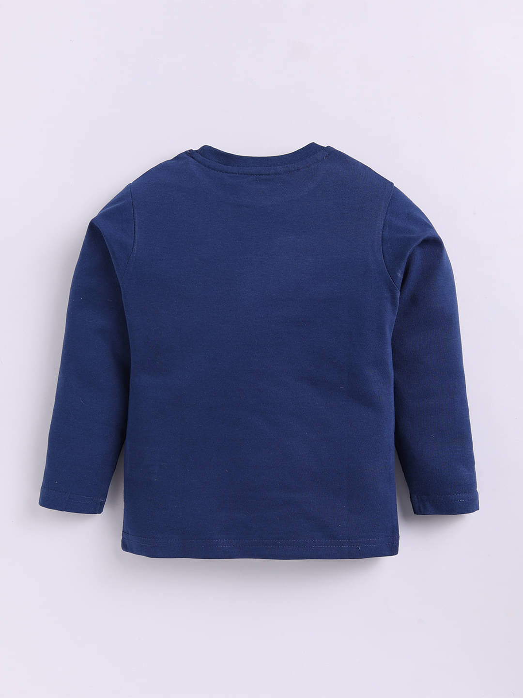     			HAPPY FACES Pack of 1 Boys Cotton T-Shirt ( Navy )