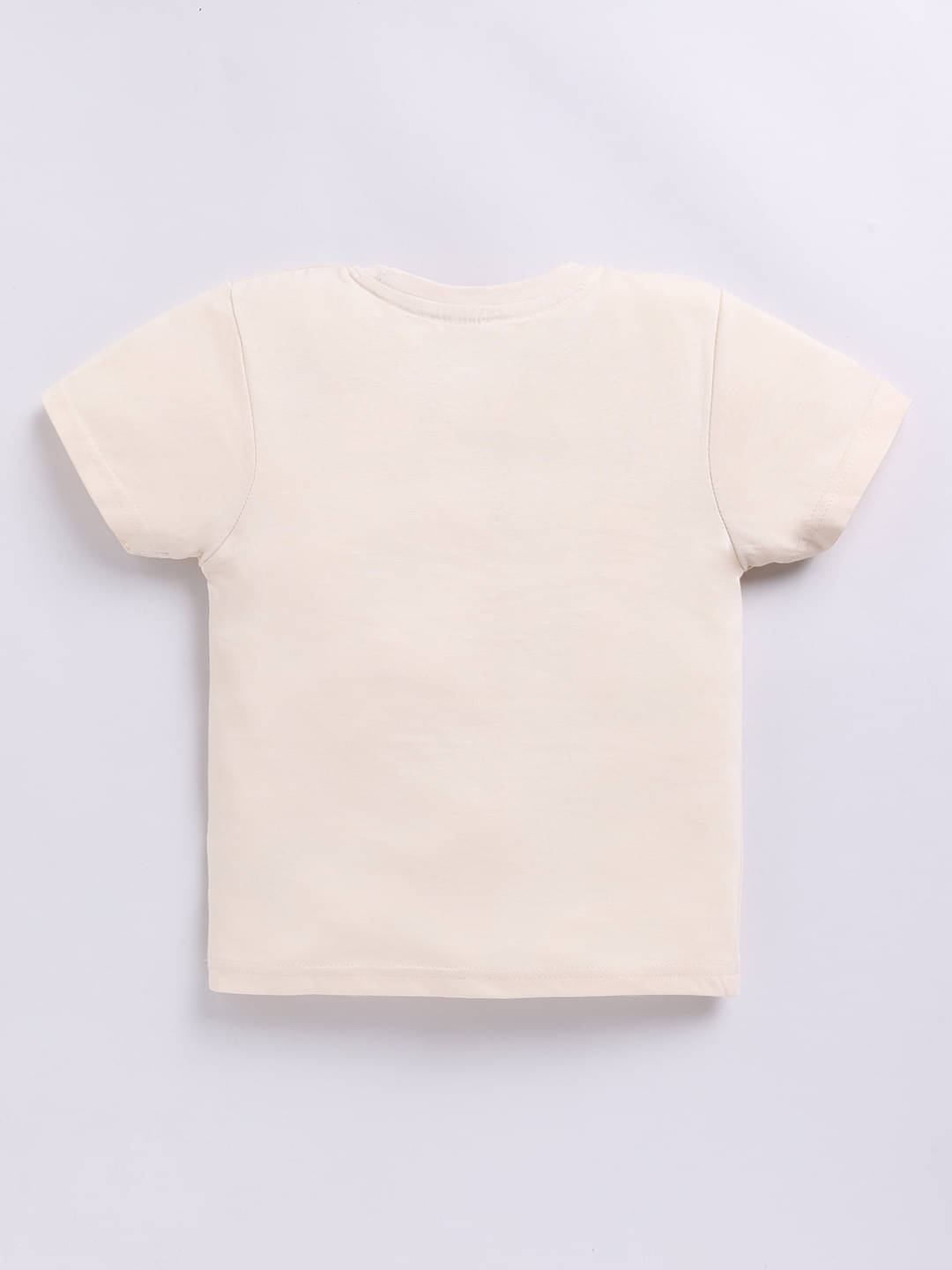     			HAPPY FACES Pack of 1 Boys Cotton T-Shirt ( Beige )