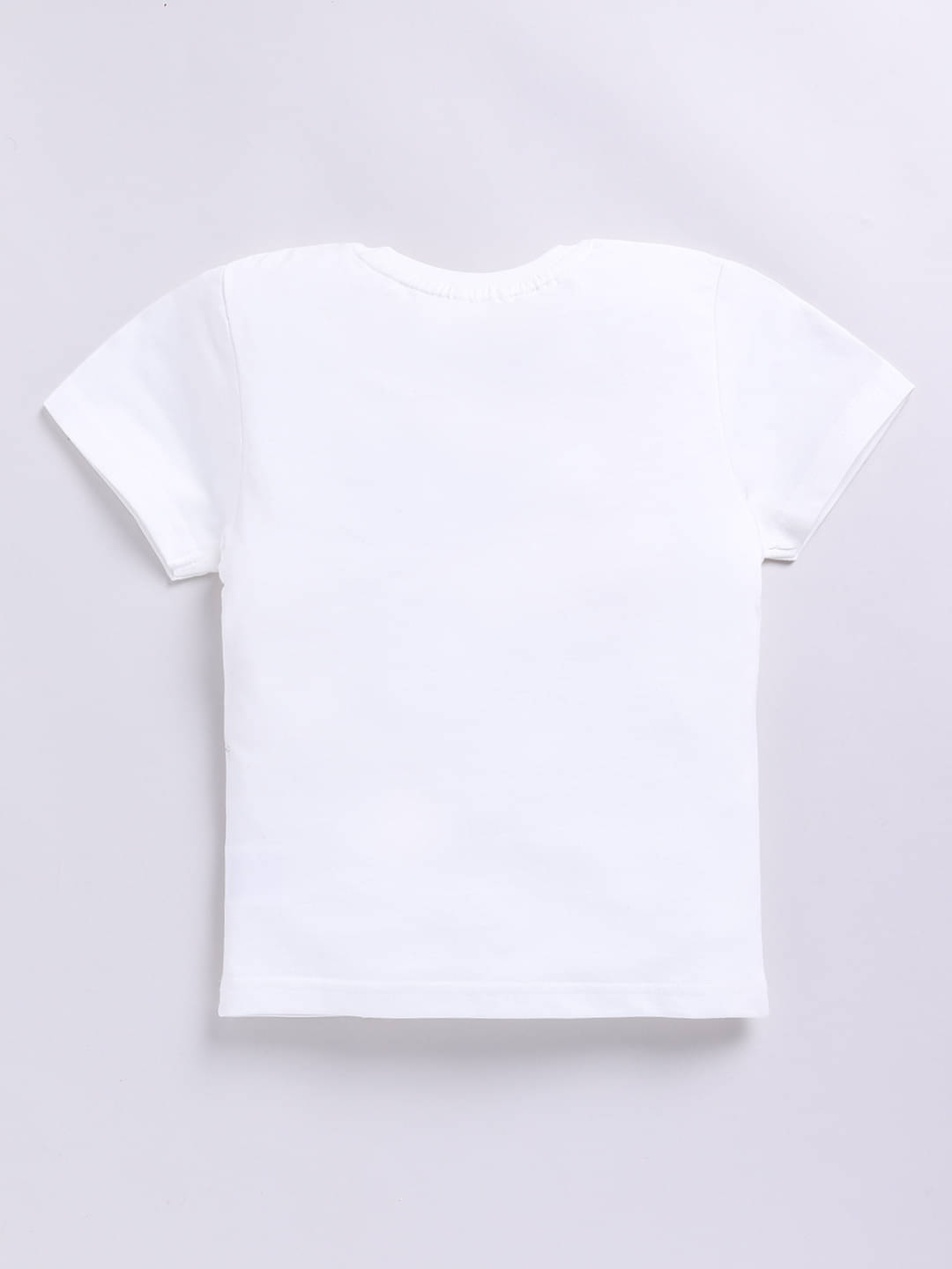     			HAPPY FACES Pack of 1 Boys Cotton T-Shirt ( Off White )