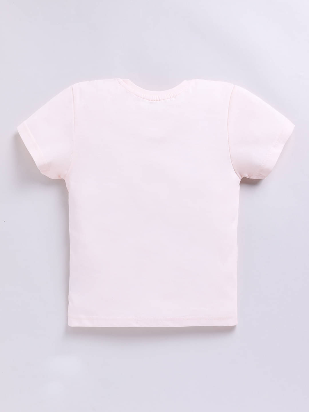     			HAPPY FACES Pack of 1 Boys Cotton T-Shirt ( Peach )