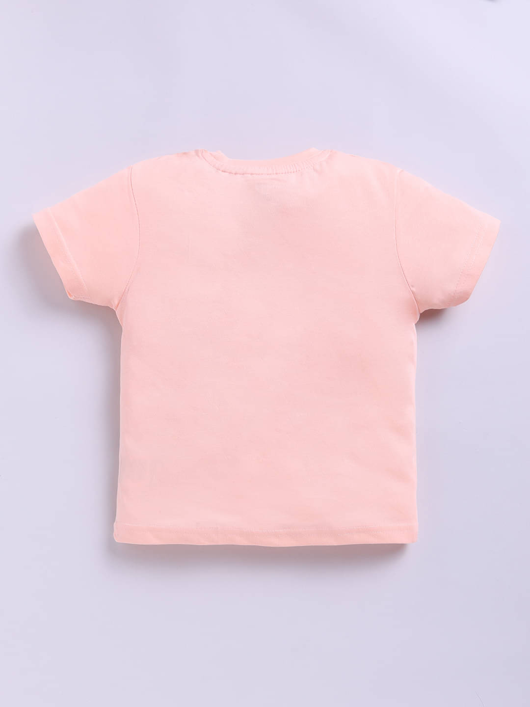     			HAPPY FACES Pack of 1 Boys Cotton T-Shirt ( Peach )