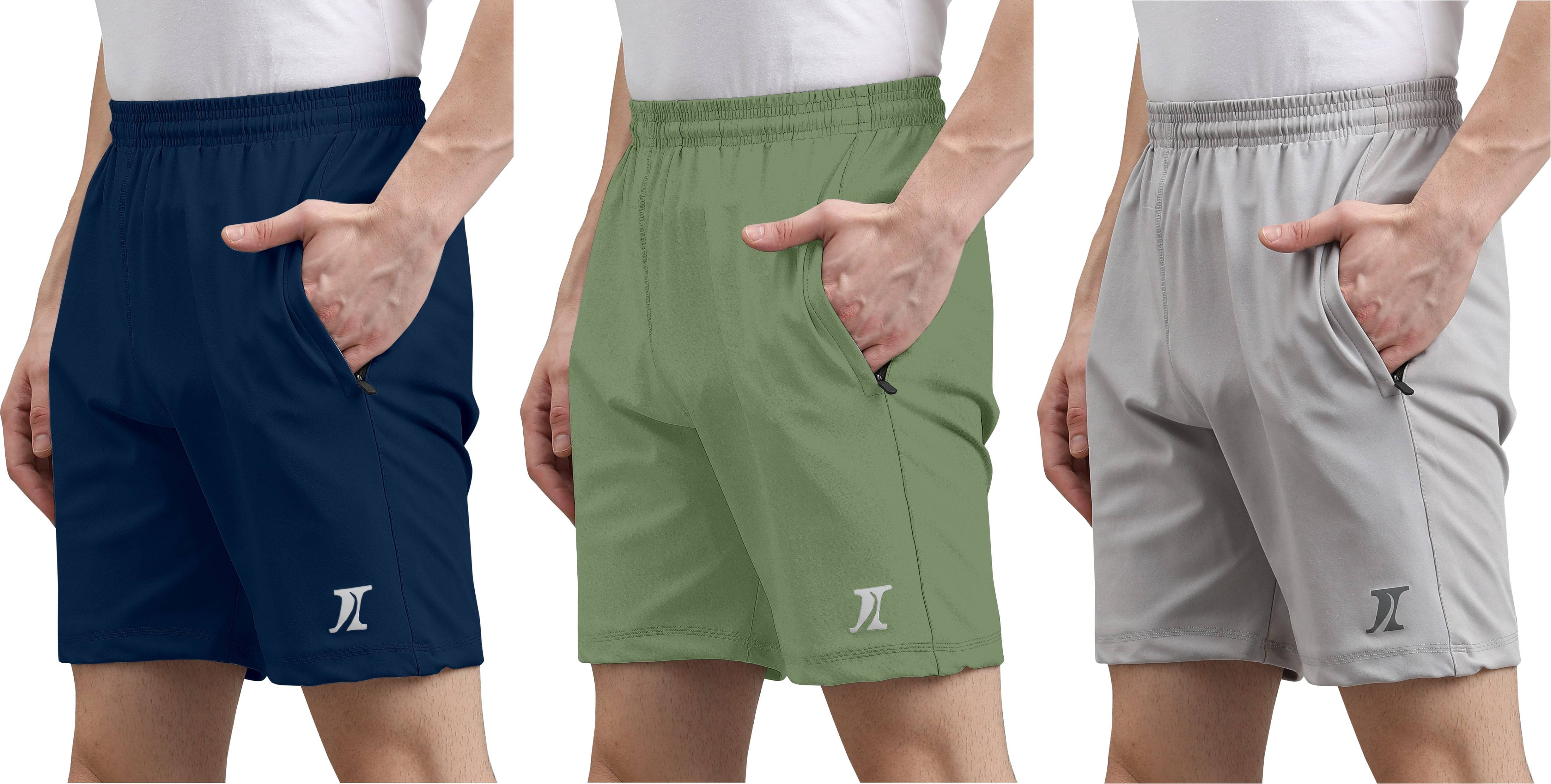 INDICLUB Multicolor 5 Lycra Men's Shorts ( Pack of 3 )     			INDICLUB Multicolor 5 Lycra Men's Shorts ( Pack of 3 )
