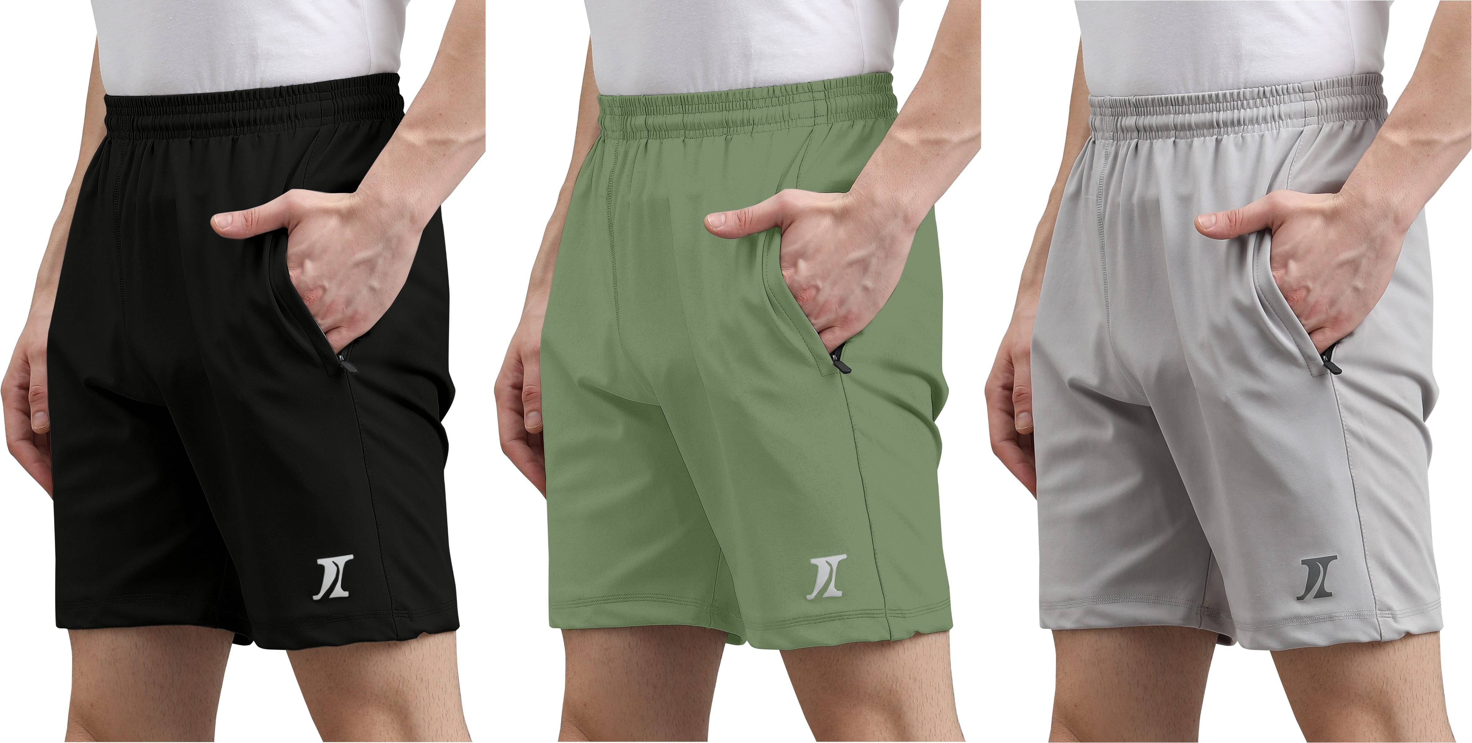     			INDICLUB Multicolor 9 Lycra Men's Shorts ( Pack of 3 )