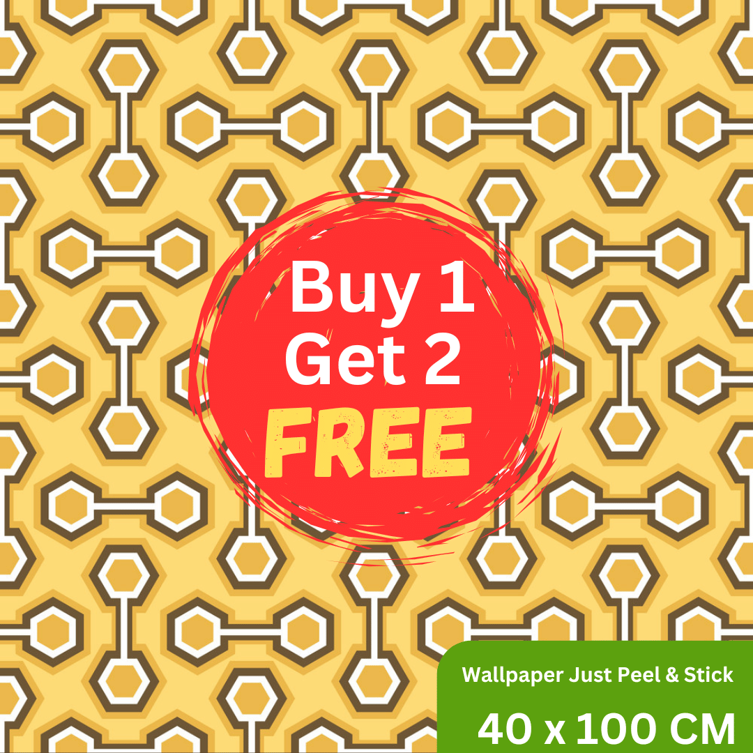     			Interawall Decor Self-Adhesive Decal Wallpaper Specific Product for Bedroom, Living Room, Kids Room, Play Room, Office | Abstract Home Wallpaper for Home Decor (Buy 1 get 2 Free, Pack of 3 Pcs,  Size-16x39 Inches Each Strip)