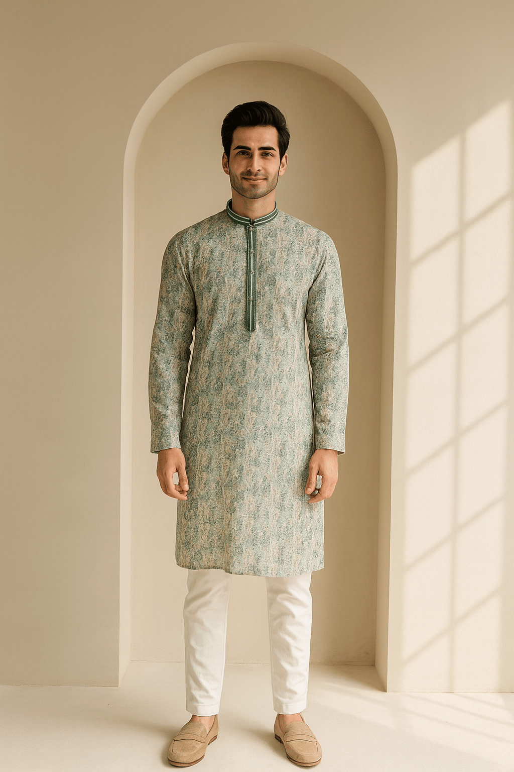     			JUGG JUGG JEEYO Multicolor 1 Blended Fabric Regular Fit Men's Kurta Pyjama Set ( Pack of 1 )