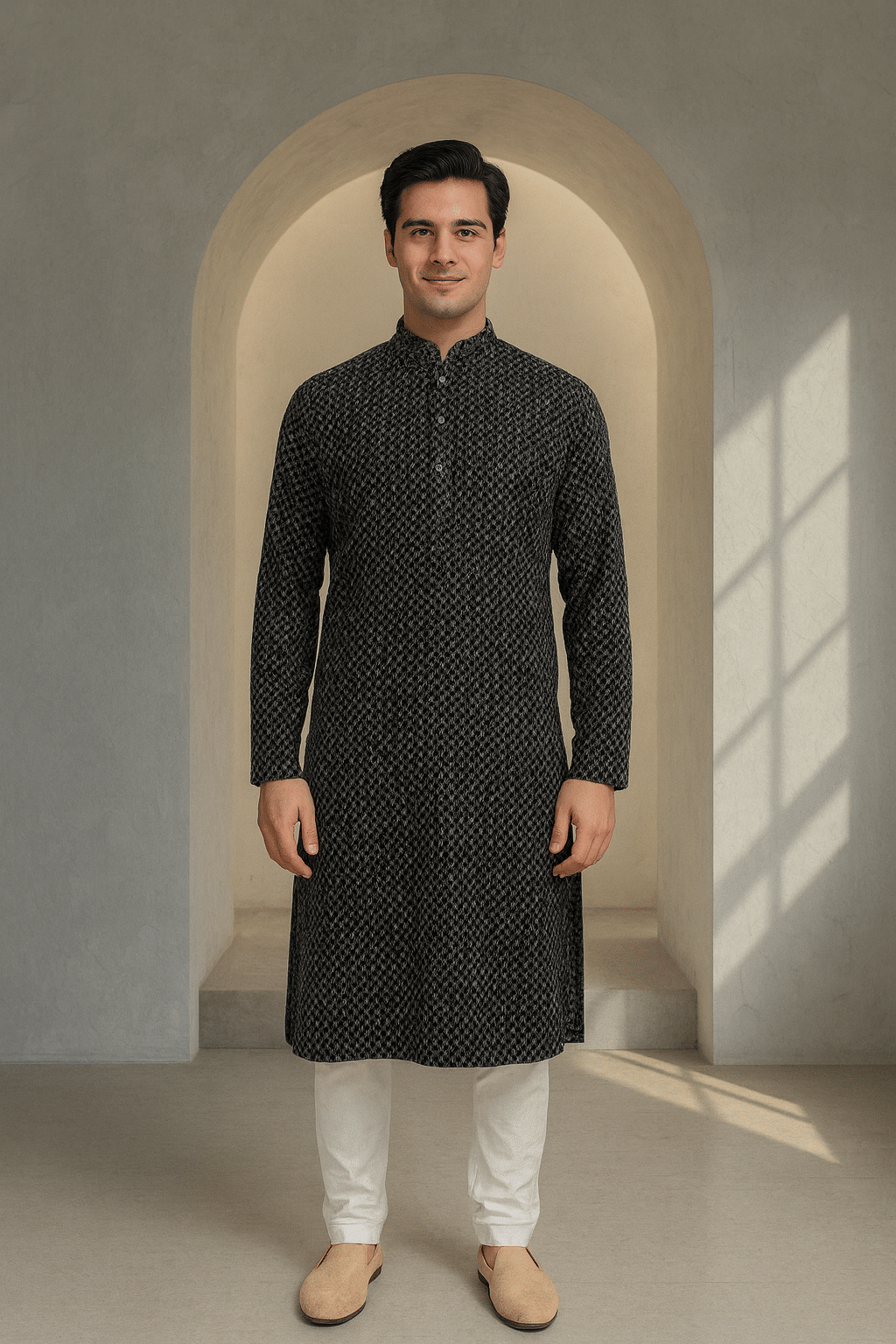     			JUGG JUGG JEEYO Multicolor 1 Blended Fabric Regular Fit Men's Kurta Pyjama Set ( Pack of 1 )