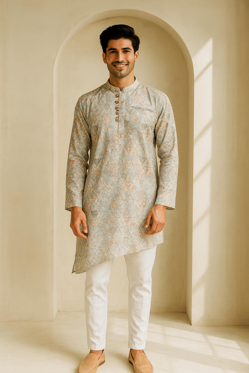 JUGG JUGG JEEYO Multicolor 1 Blended Men's Regular Kurta ( Pack of 1 ) JUGG JUGG JEEYO Multicolor 1 Blended Men's Regular Kurta ( Pack of 1 )