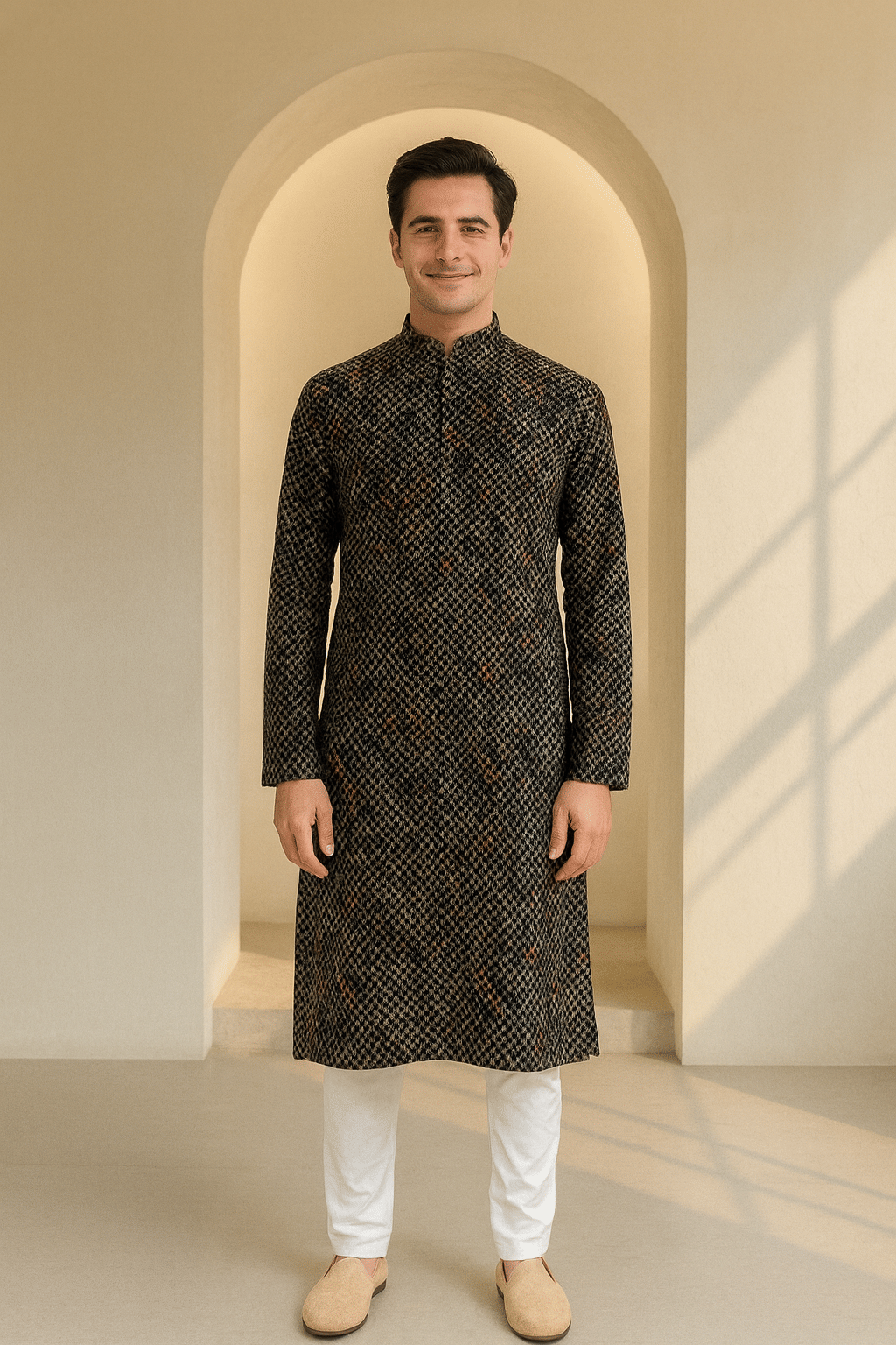     			JUGG JUGG JEEYO Multicolor 2 Blended Fabric Regular Fit Men's Kurta Pyjama Set ( Pack of 1 )