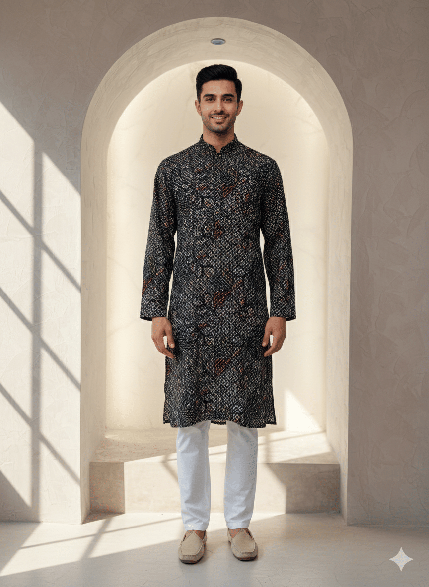     			JUGG JUGG JEEYO Multicolor 3 Blended Fabric Regular Fit Men's Kurta Pyjama Set ( Pack of 1 )