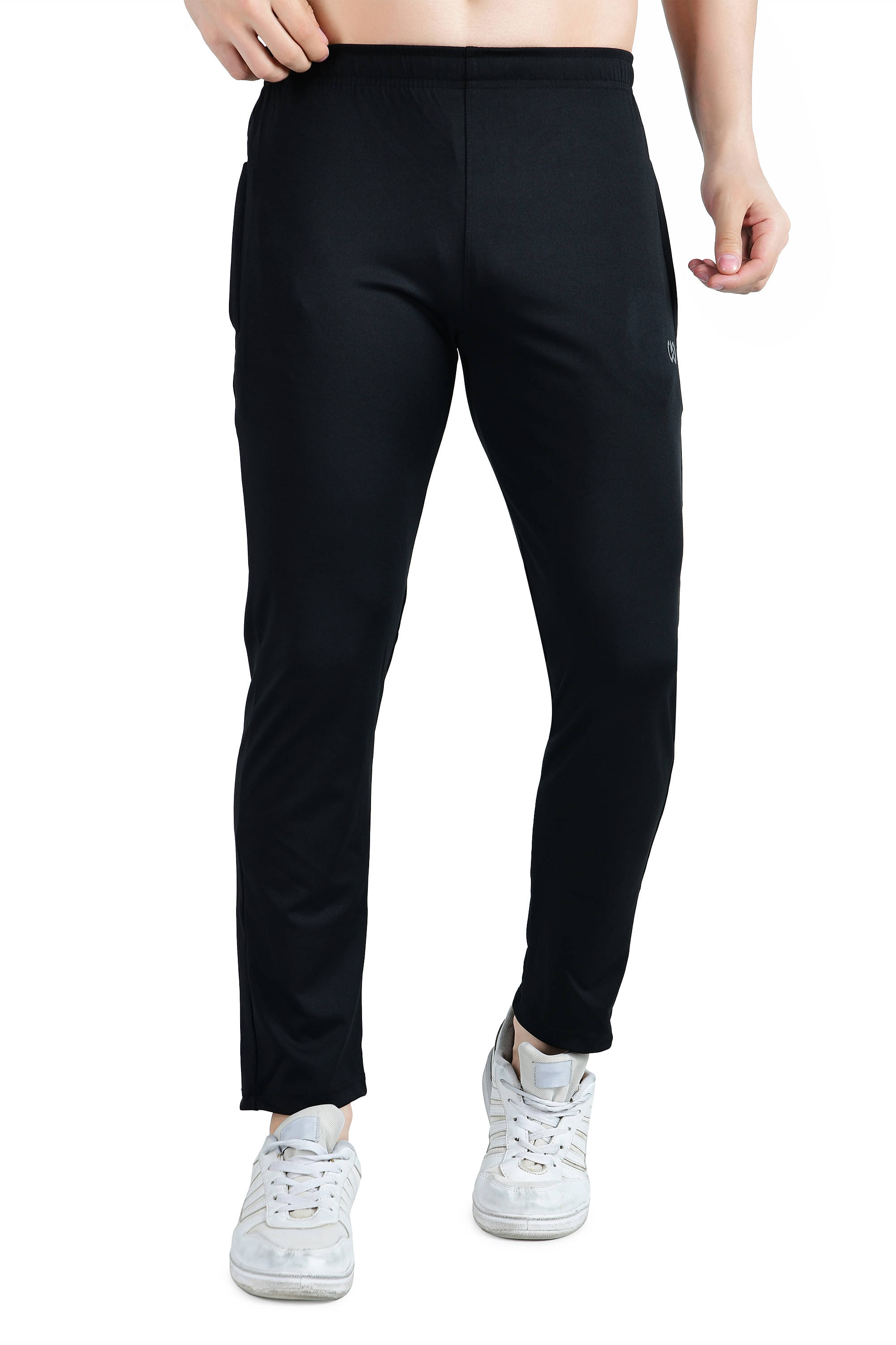 KWINGS Black Lycra Men's Trackpants ( Pack of 1 ) KWINGS Black Lycra Men's Trackpants ( Pack of 1 )