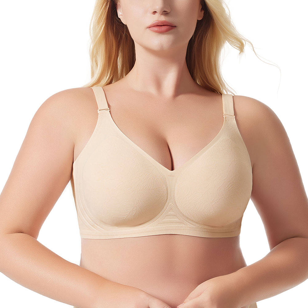     			Kesar Lingeries Pack of 1 Nylon Non Padded Bralette Bra For Women ( Beige )