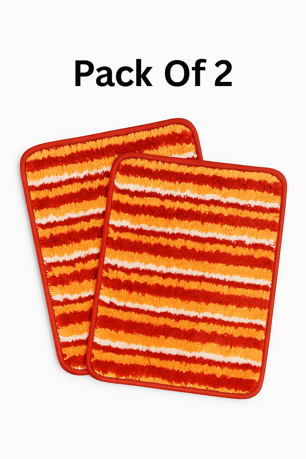     			LADLI JEE Multi Polyester Rectangular Floor Mat ( Pack of 2 )