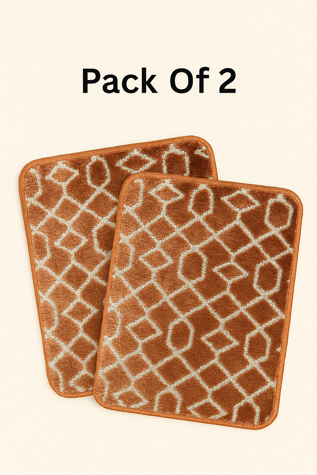     			LADLI JEE Red Polyester Rectangular Floor Mat ( Pack of 1 )