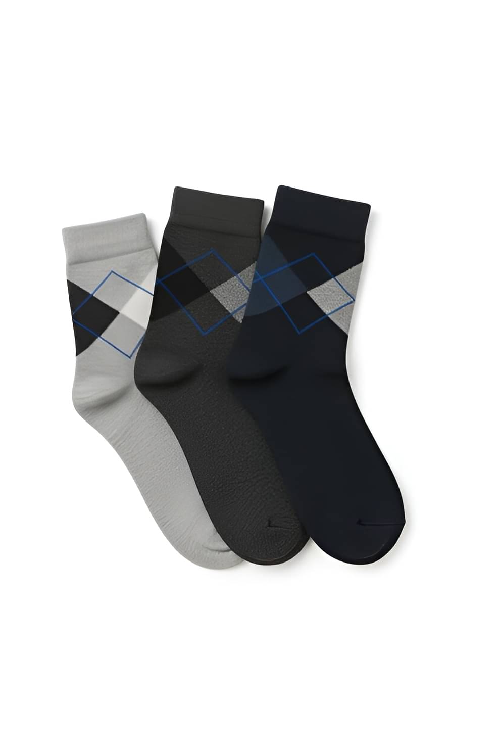     			LOVIO STORE Pack of 3 Men's Cotton Blend Ankle Length Socks ( Multicolor 3 )
