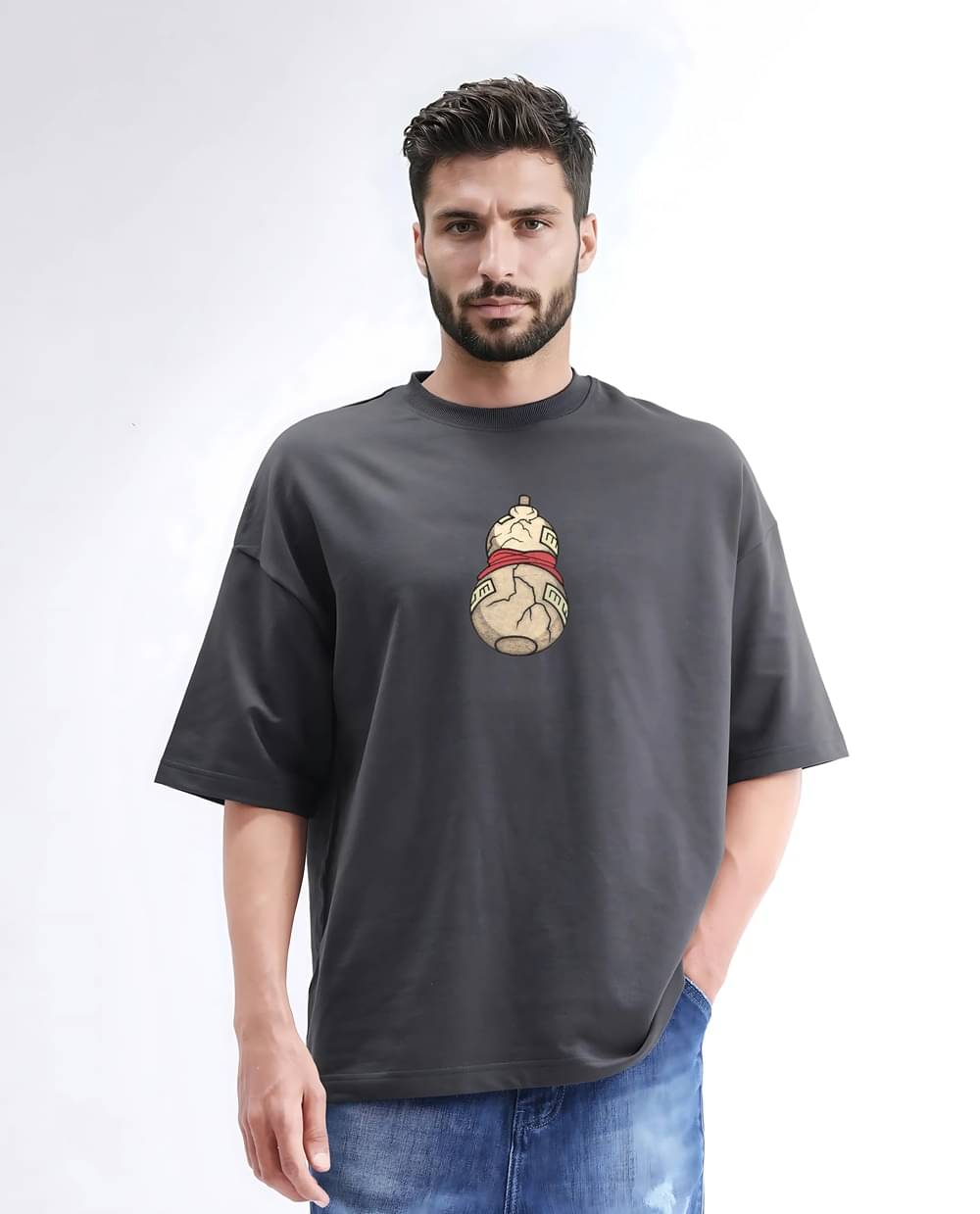 MEGAKART Men 100% Cotton Regular Fit Printed T-Shirt ( Grey ) MEGAKART Men 100% Cotton Regular Fit Printed T-Shirt ( Grey )