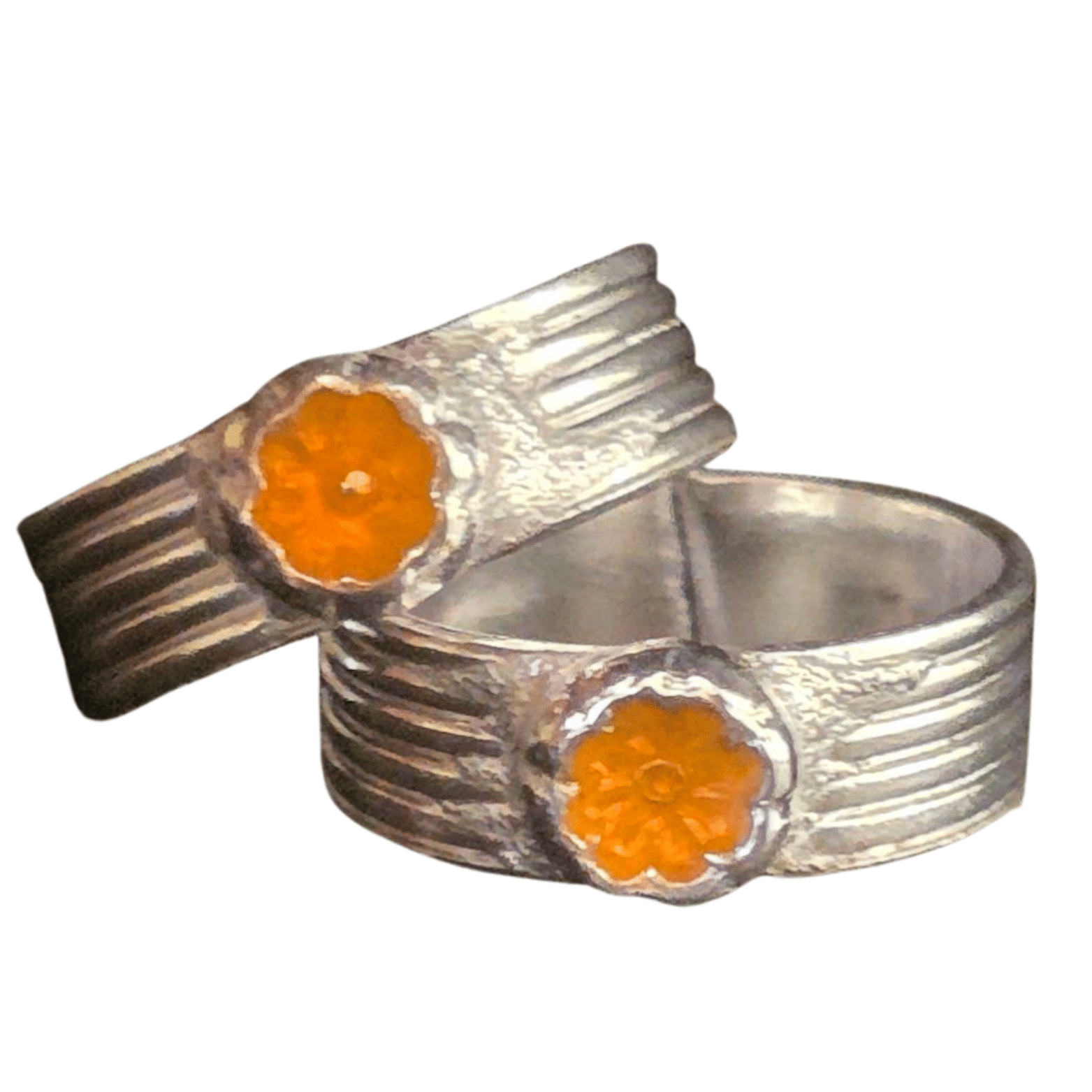     			METTI MOHAN TRADERS Silver Toe Rings ( Pack of 2 )