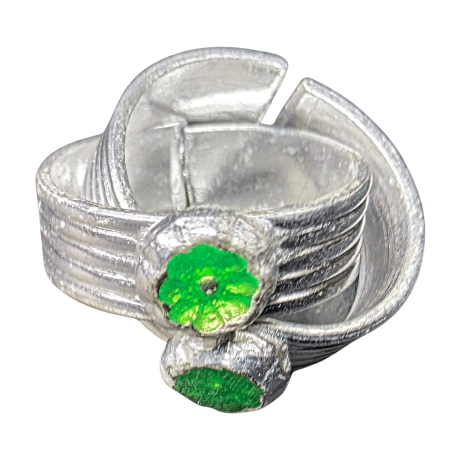     			METTI MOHAN TRADERS Silver Toe Rings ( Pack of 2 )