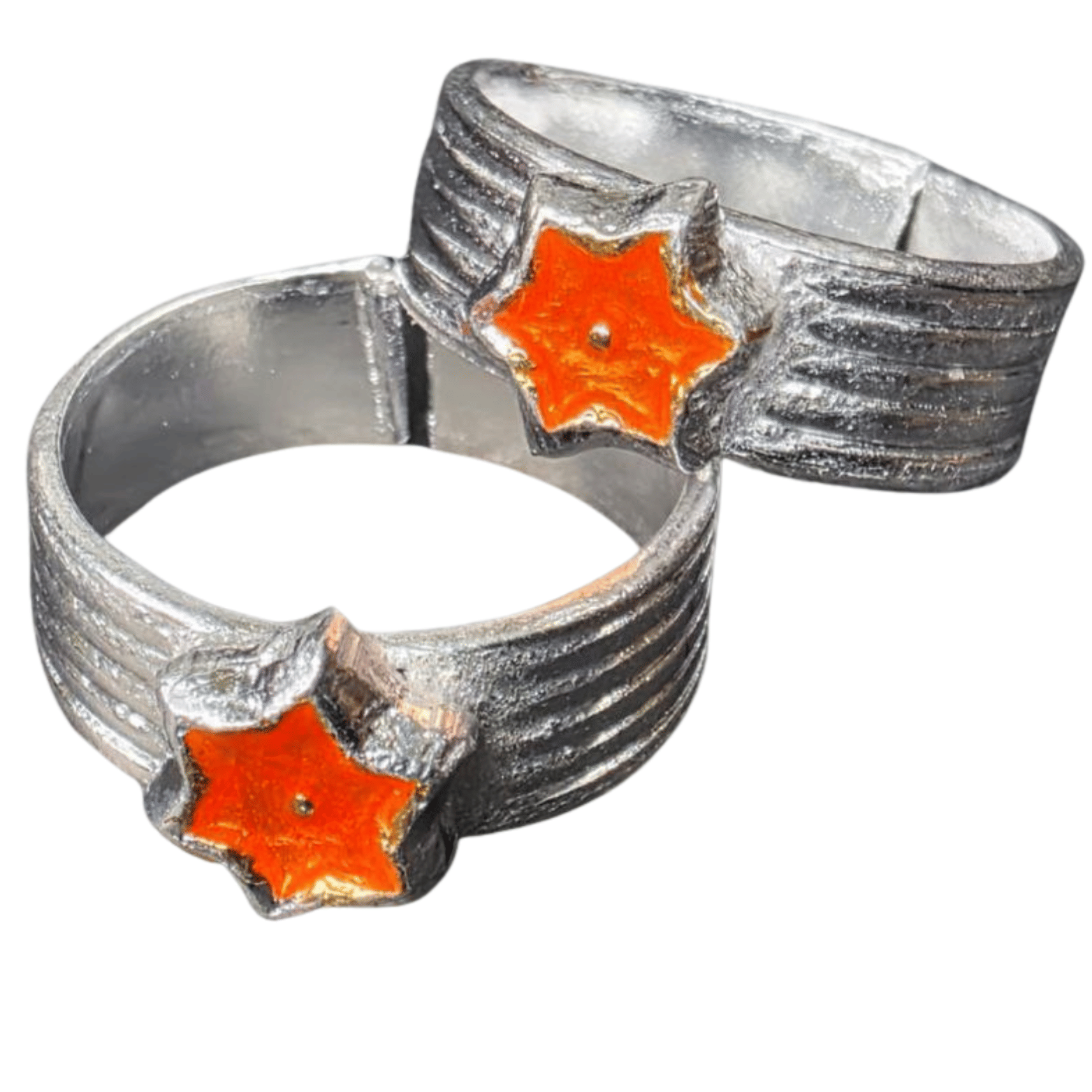     			METTI MOHAN TRADERS Silver Toe Rings ( Pack of 2 )