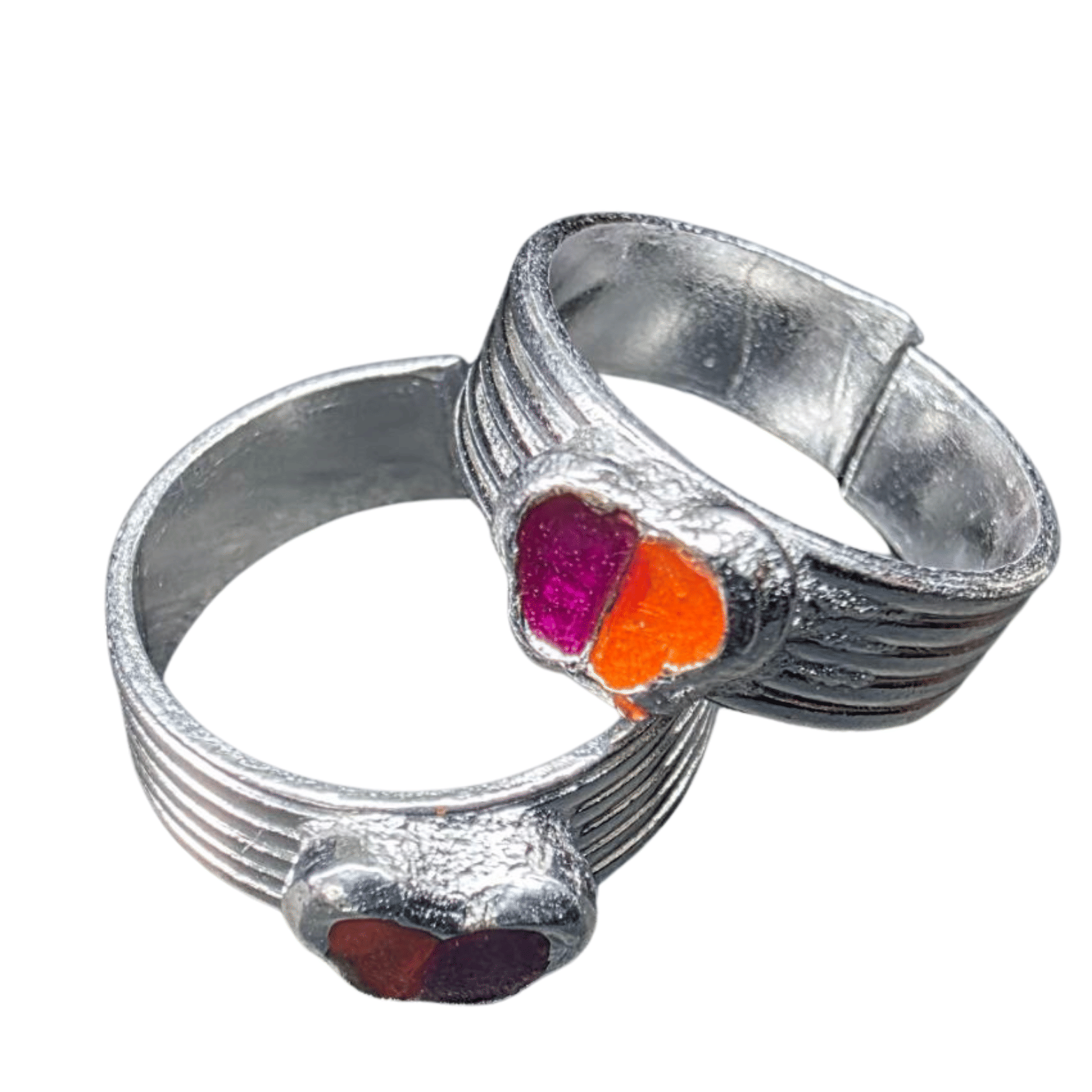     			METTI MOHAN TRADERS Silver Toe Rings ( Pack of 2 )