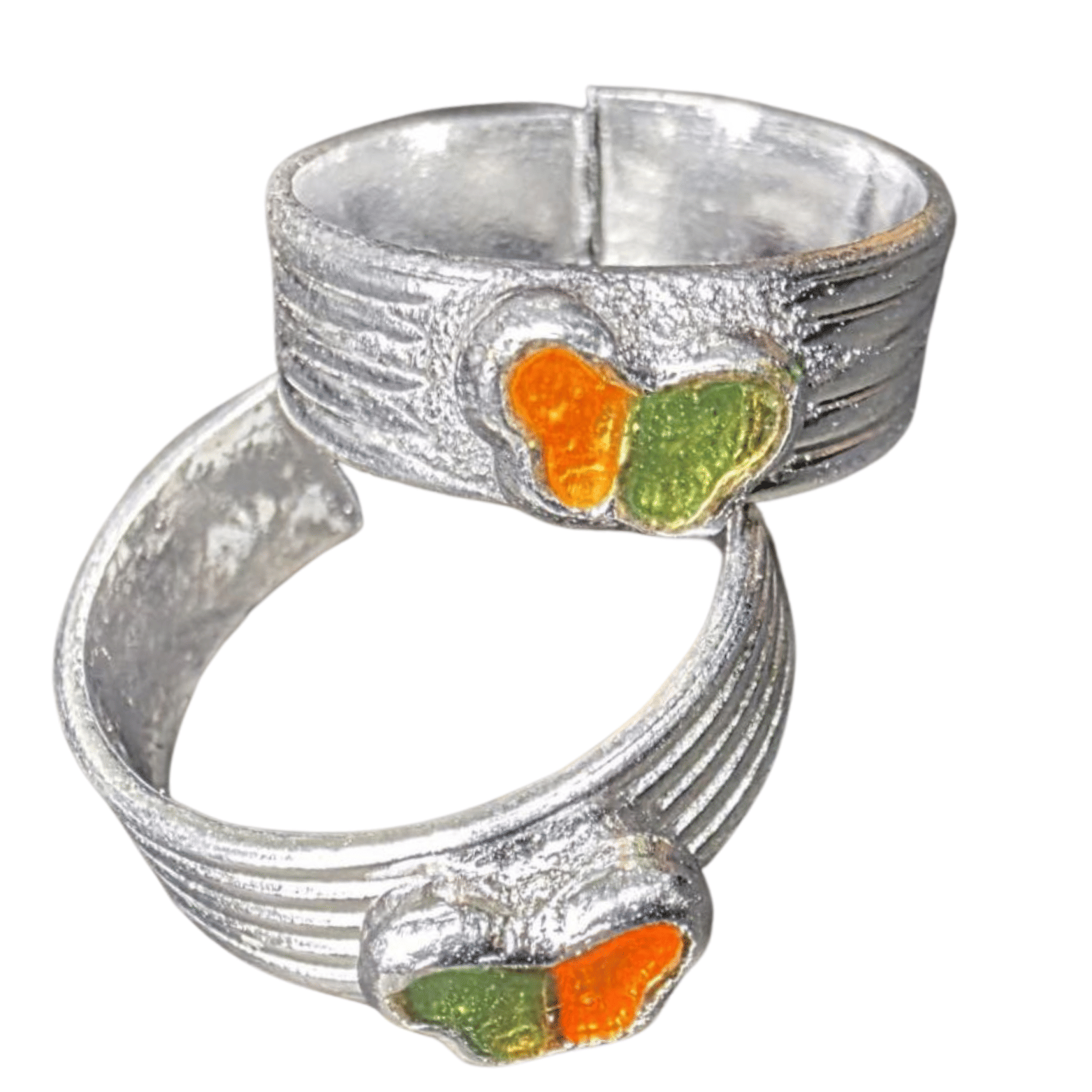 METTI MOHAN TRADERS Silver Toe Rings ( Pack of 2 ) METTI MOHAN TRADERS Silver Toe Rings ( Pack of 2 )