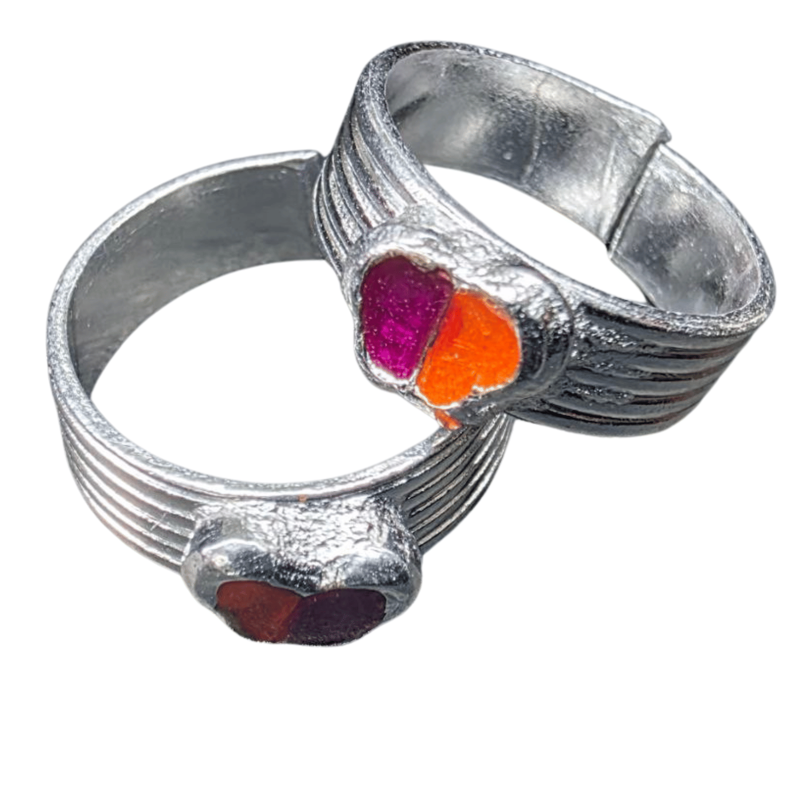     			METTI MOHAN TRADERS Silver Toe Rings ( Pack of 2 )