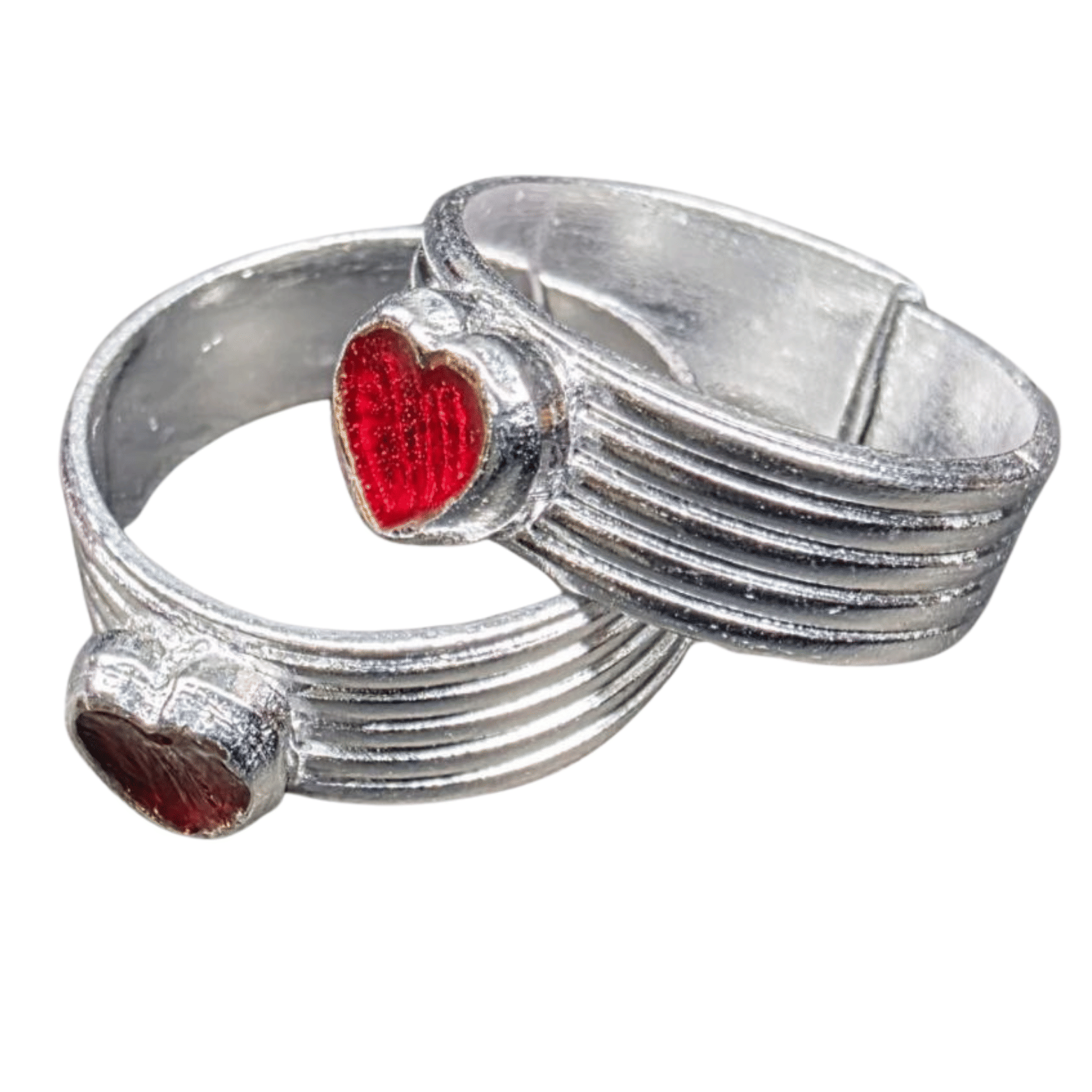     			METTI MOHAN TRADERS Silver Toe Rings ( Pack of 2 )