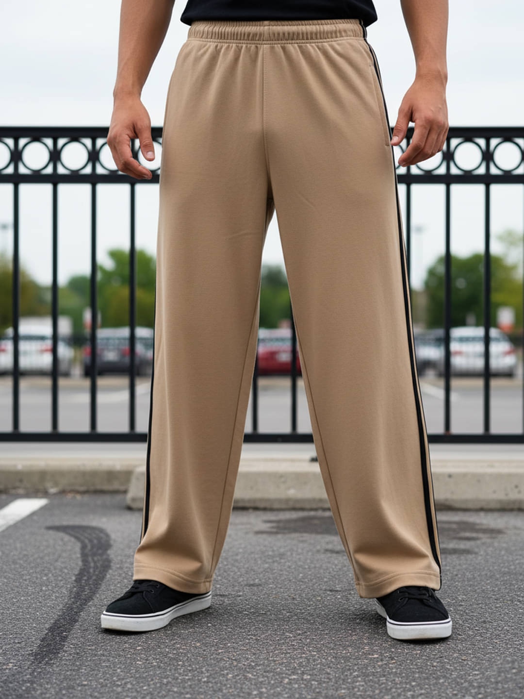     			OBAAN Beige Fleece Men's Sports Trackpants ( Pack of 1 )