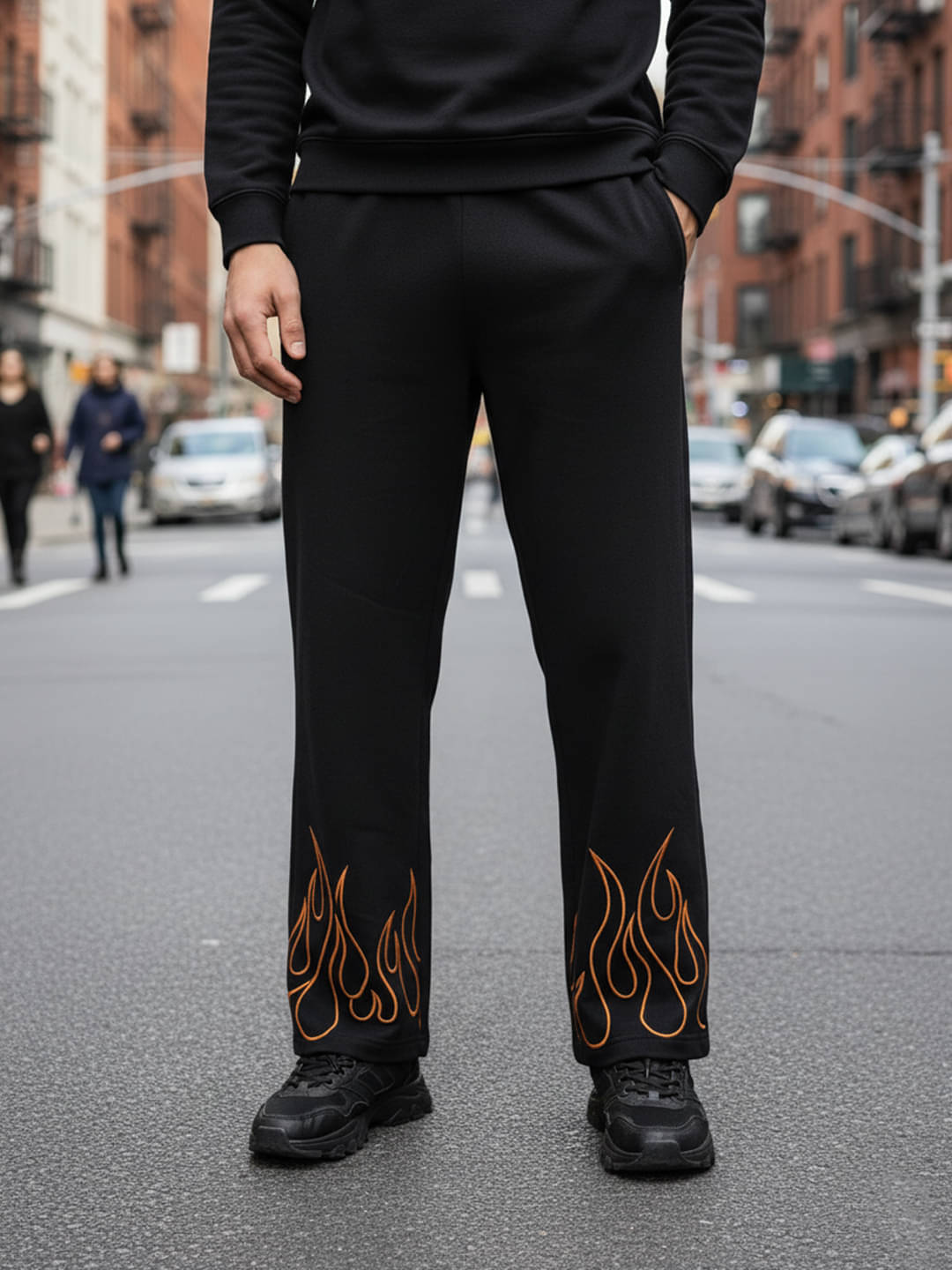     			OBAAN Black Fleece Men's Sports Trackpants ( Pack of 1 )