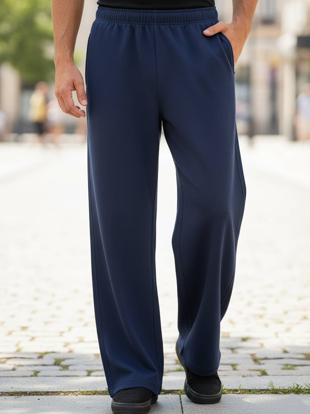     			OBAAN Navy Fleece Men's Sports Trackpants ( Pack of 1 )