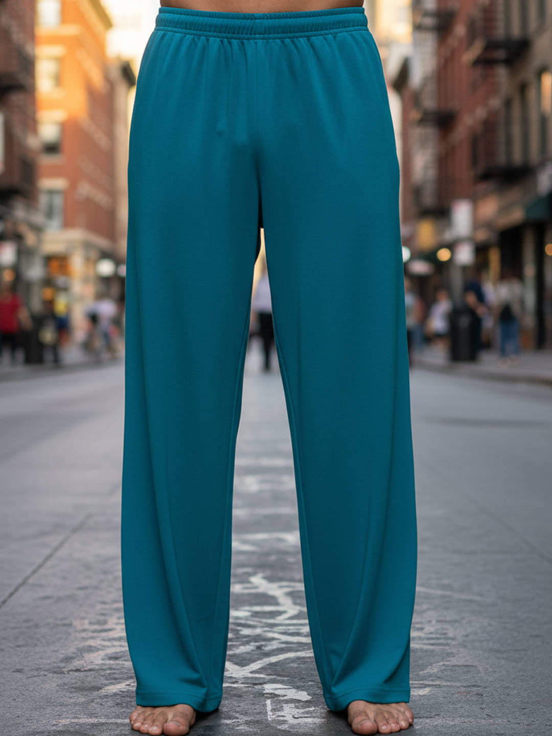     			OBAAN Turquoise Fleece Men's Sports Trackpants ( Pack of 1 )